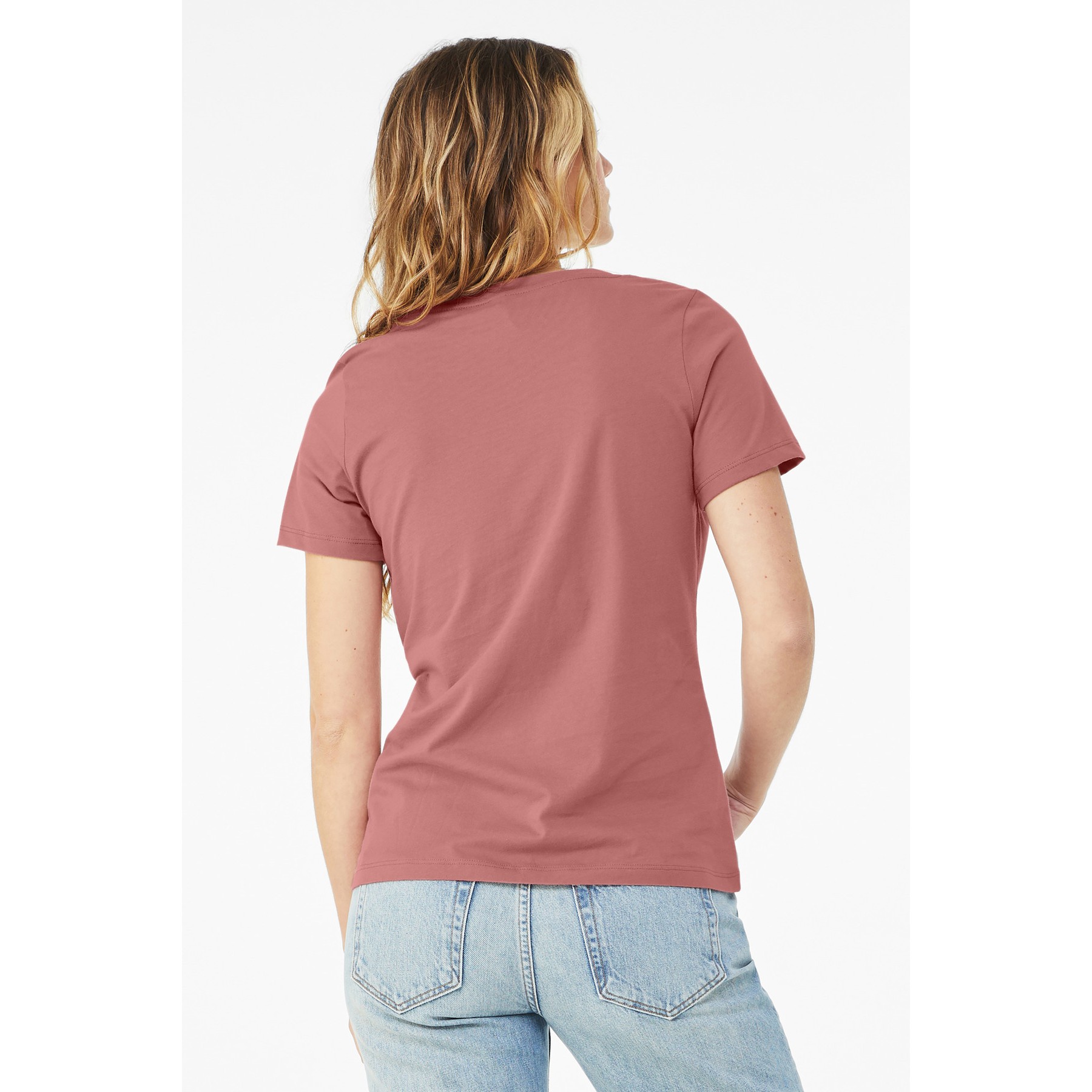 Women's Relaxed Jersey Short Sleeve V-Neck Tee - Thumbnail Image