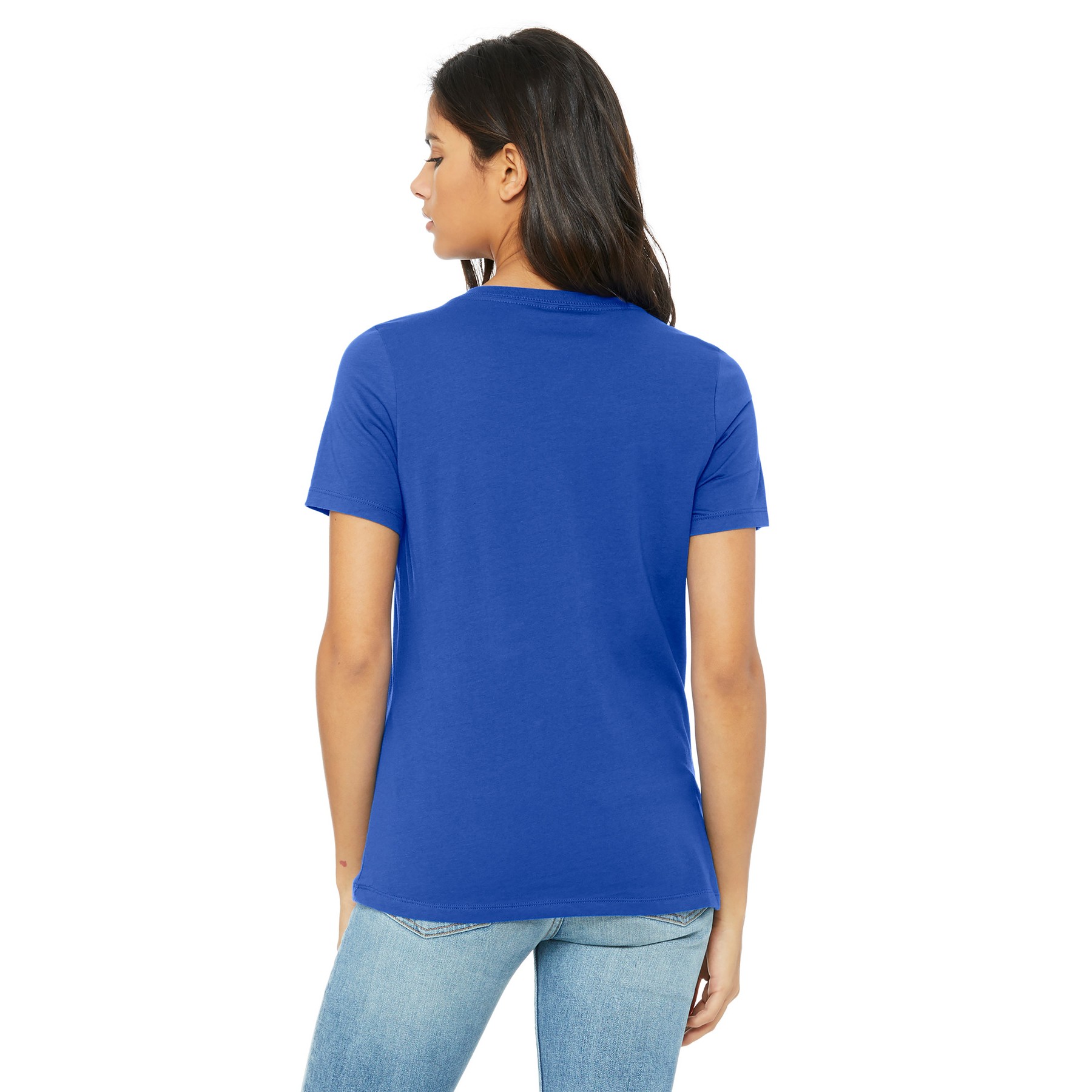 Women's Relaxed Jersey Short Sleeve V-Neck Tee - Thumbnail Image