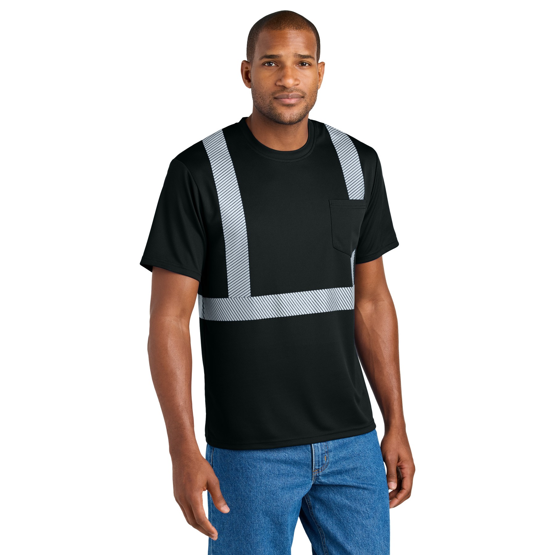 Enhanced Visibility Segmented Tape Tee - Main Image