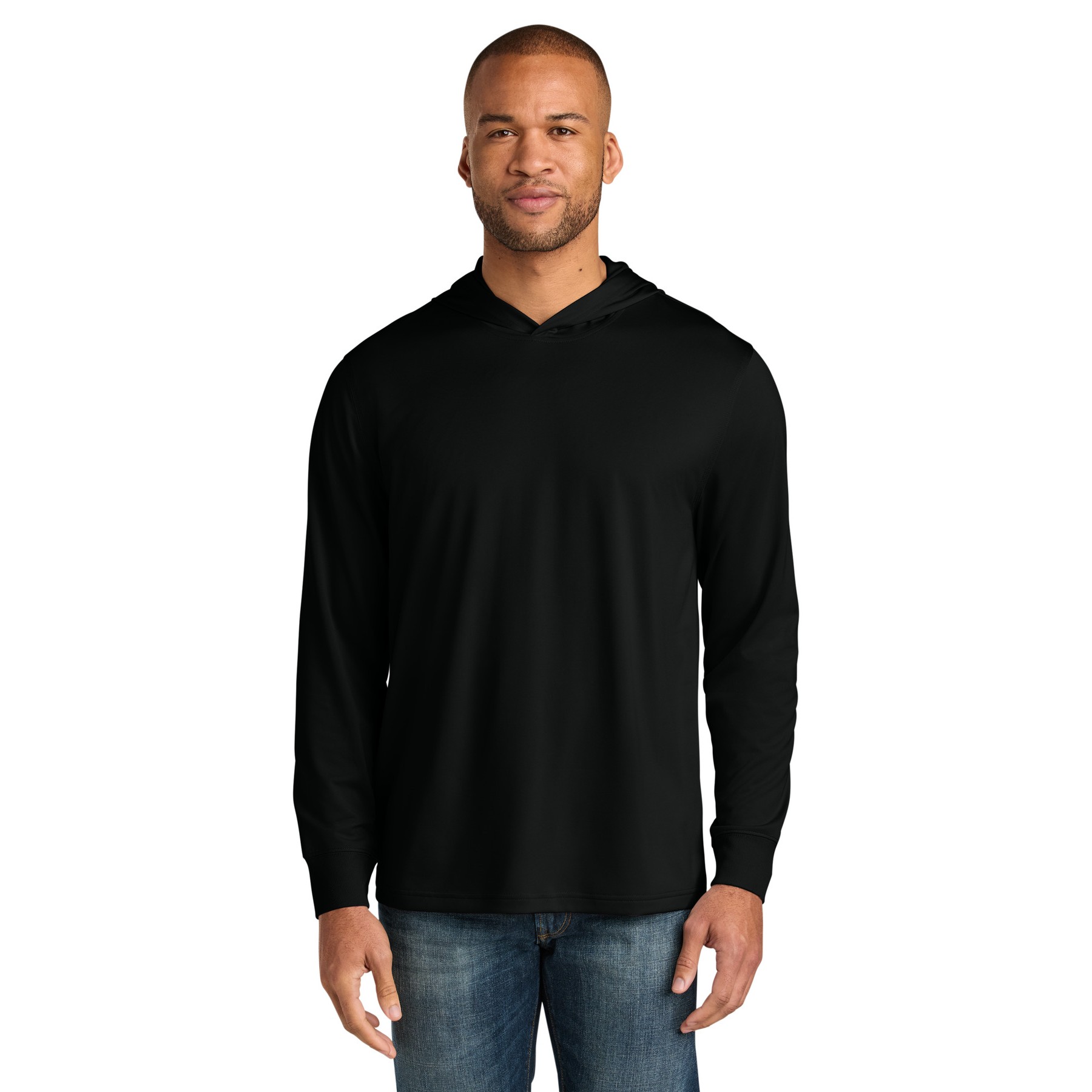 Workwear Pro Long Sleeve Hooded Tee - Thumbnail Image