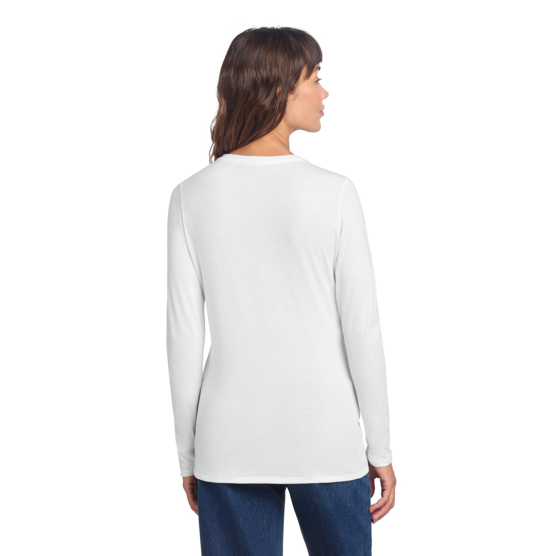 Women's Perfect Tri Long Sleeve V-Neck Tee - Thumbnail Image