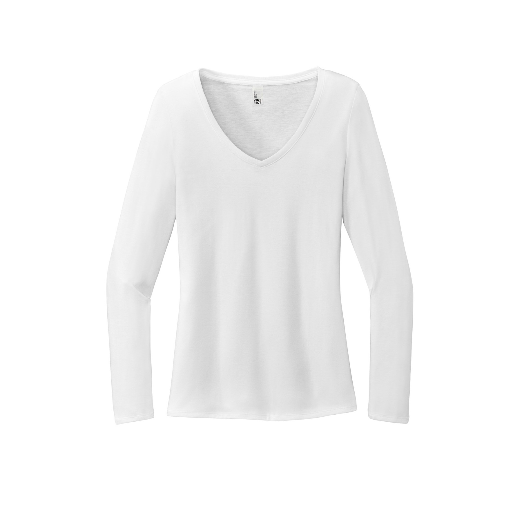 Women's Perfect Tri Long Sleeve V-Neck Tee - Thumbnail Image