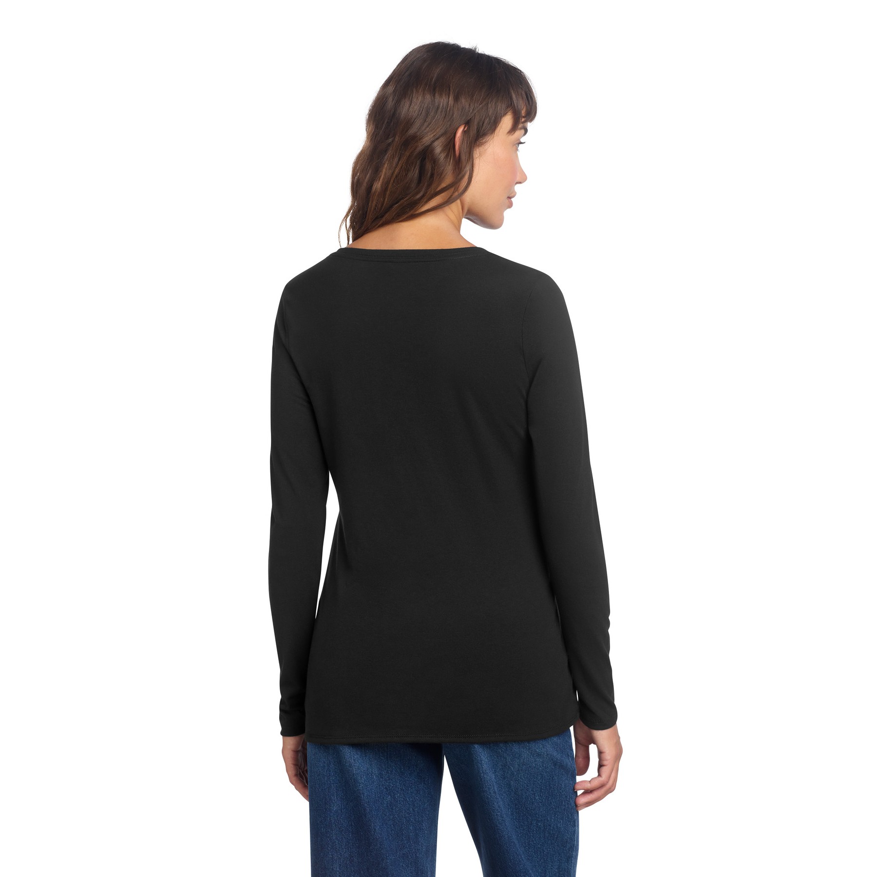 Women's Perfect Tri Long Sleeve V-Neck Tee - Thumbnail Image