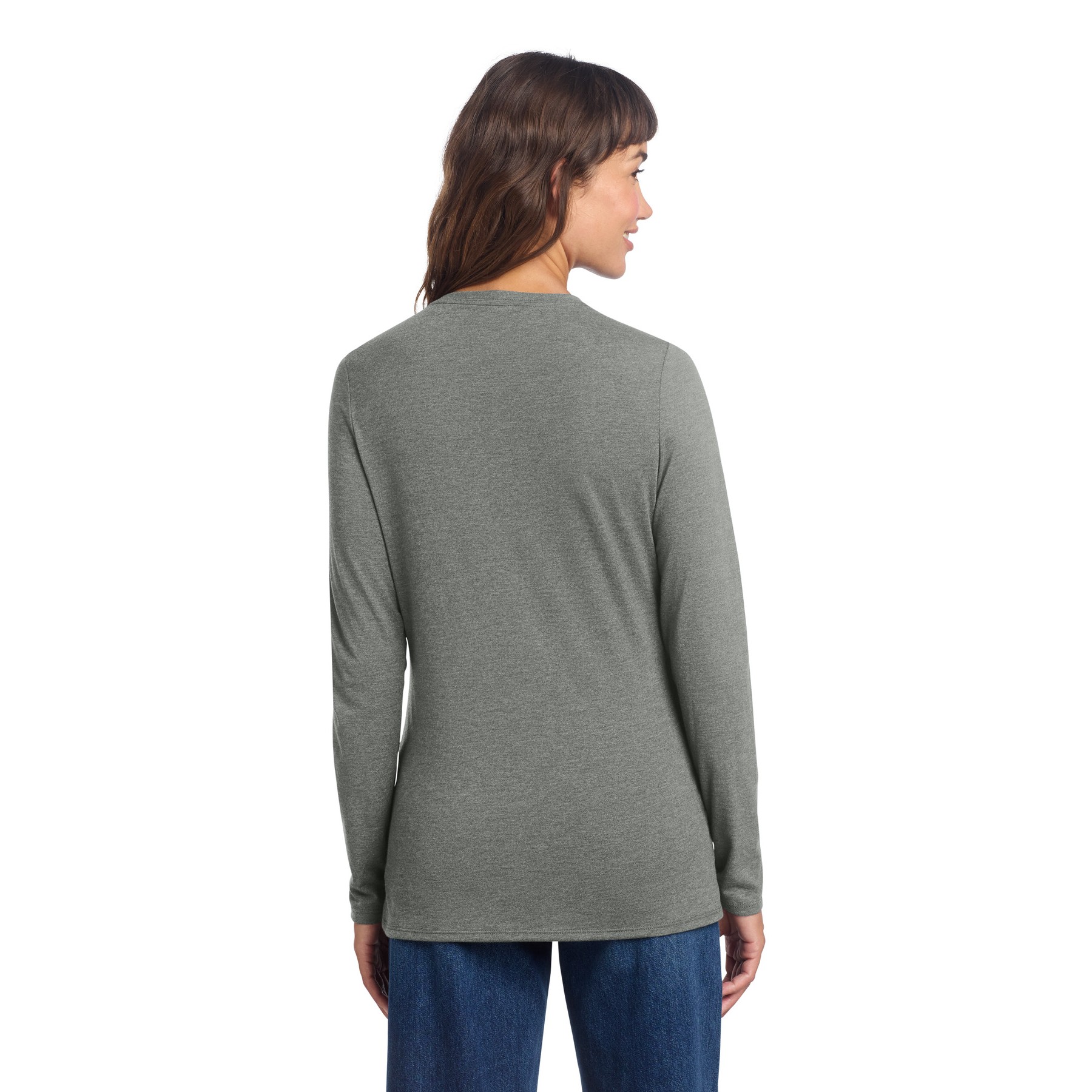 Women's Perfect Tri Long Sleeve V-Neck Tee - Thumbnail Image