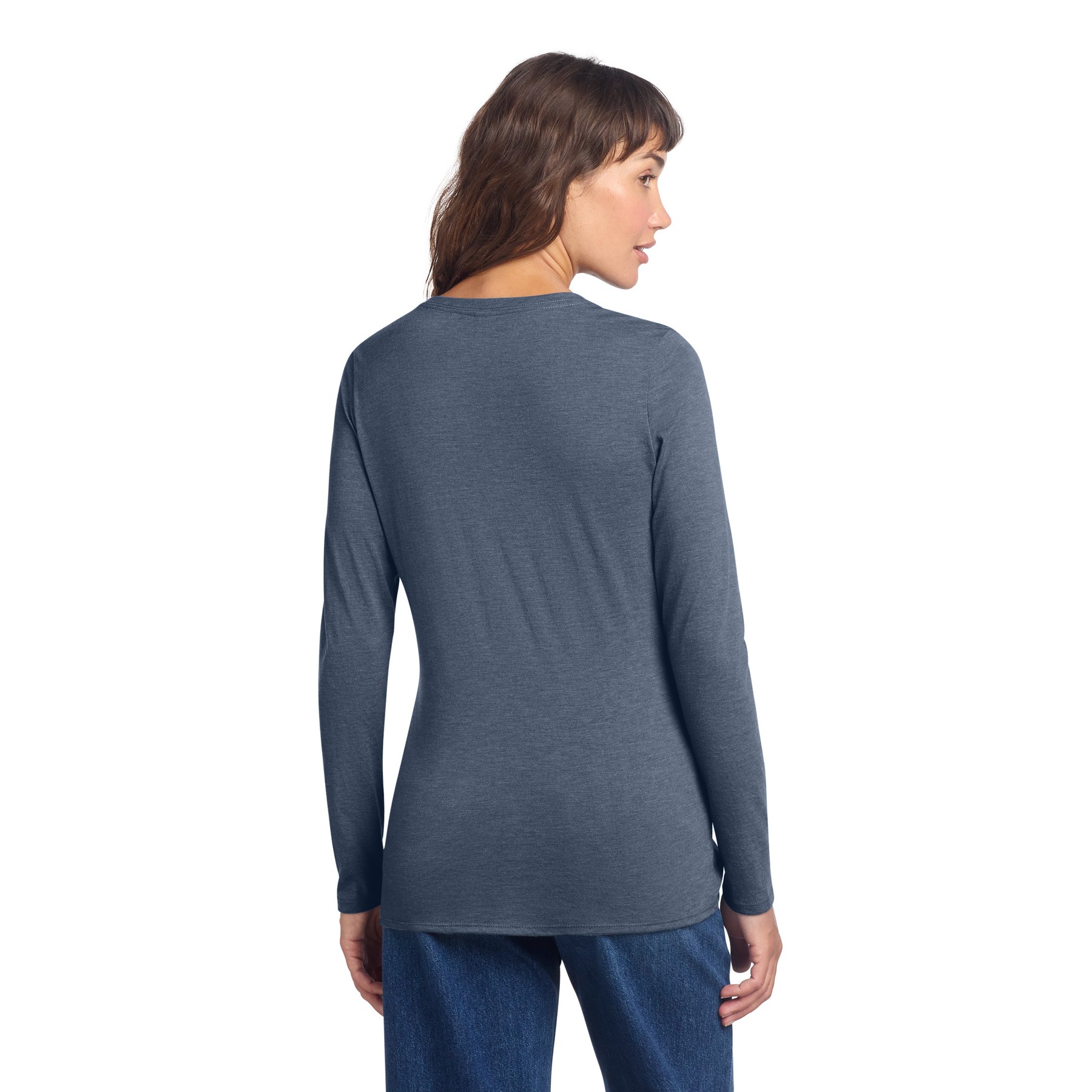 Women's Perfect Tri Long Sleeve V-Neck Tee - Thumbnail Image