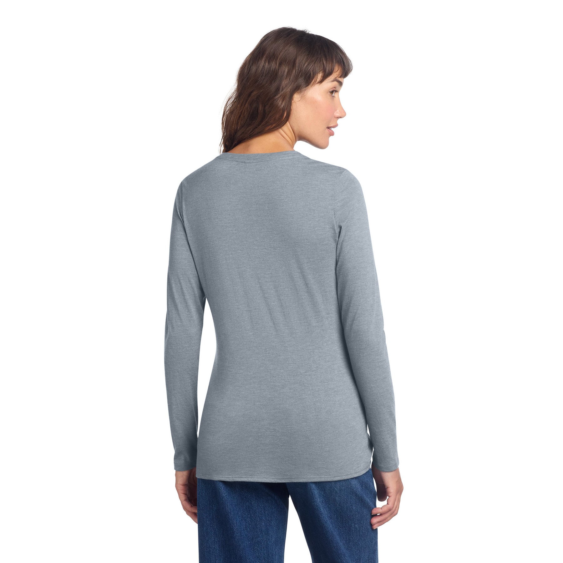Women's Perfect Tri Long Sleeve V-Neck Tee - Thumbnail Image