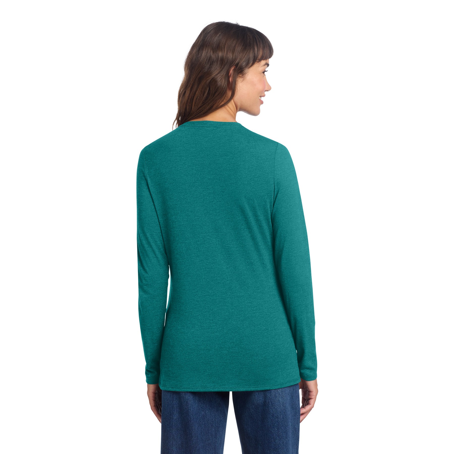 Women's Perfect Tri Long Sleeve V-Neck Tee - Thumbnail Image