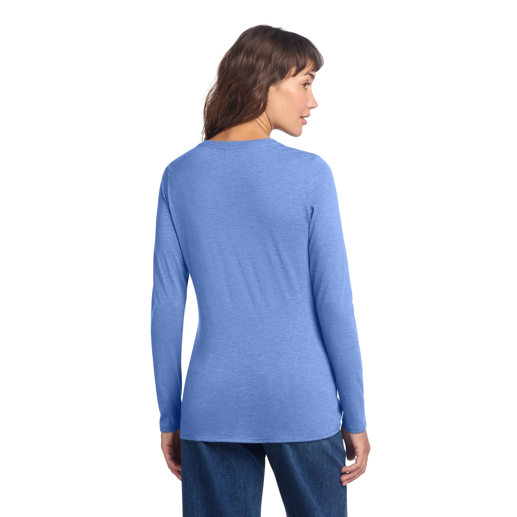 Women's Perfect Tri Long Sleeve V-Neck Tee - Thumbnail Image