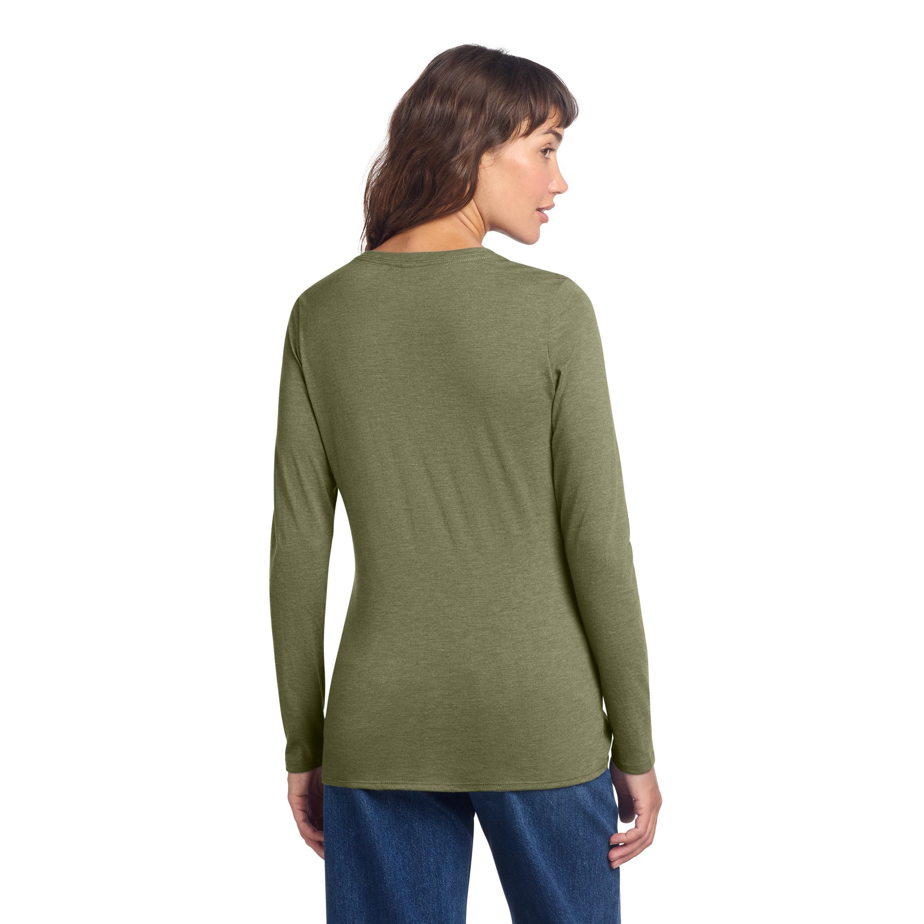 Women's Perfect Tri Long Sleeve V-Neck Tee - Thumbnail Image