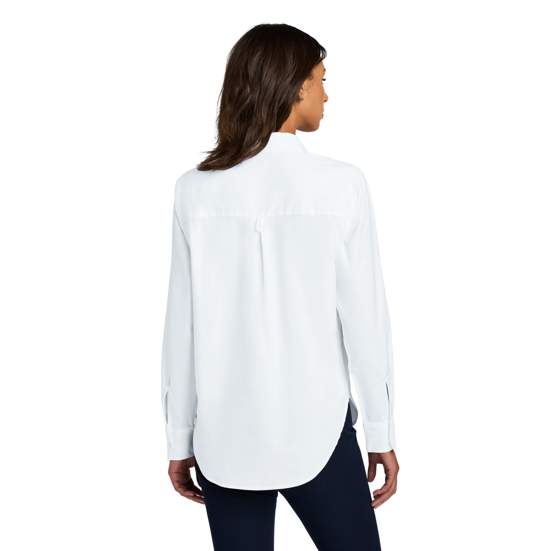 Women's Long Sleeve Modern Oxford Shirt - Thumbnail Image