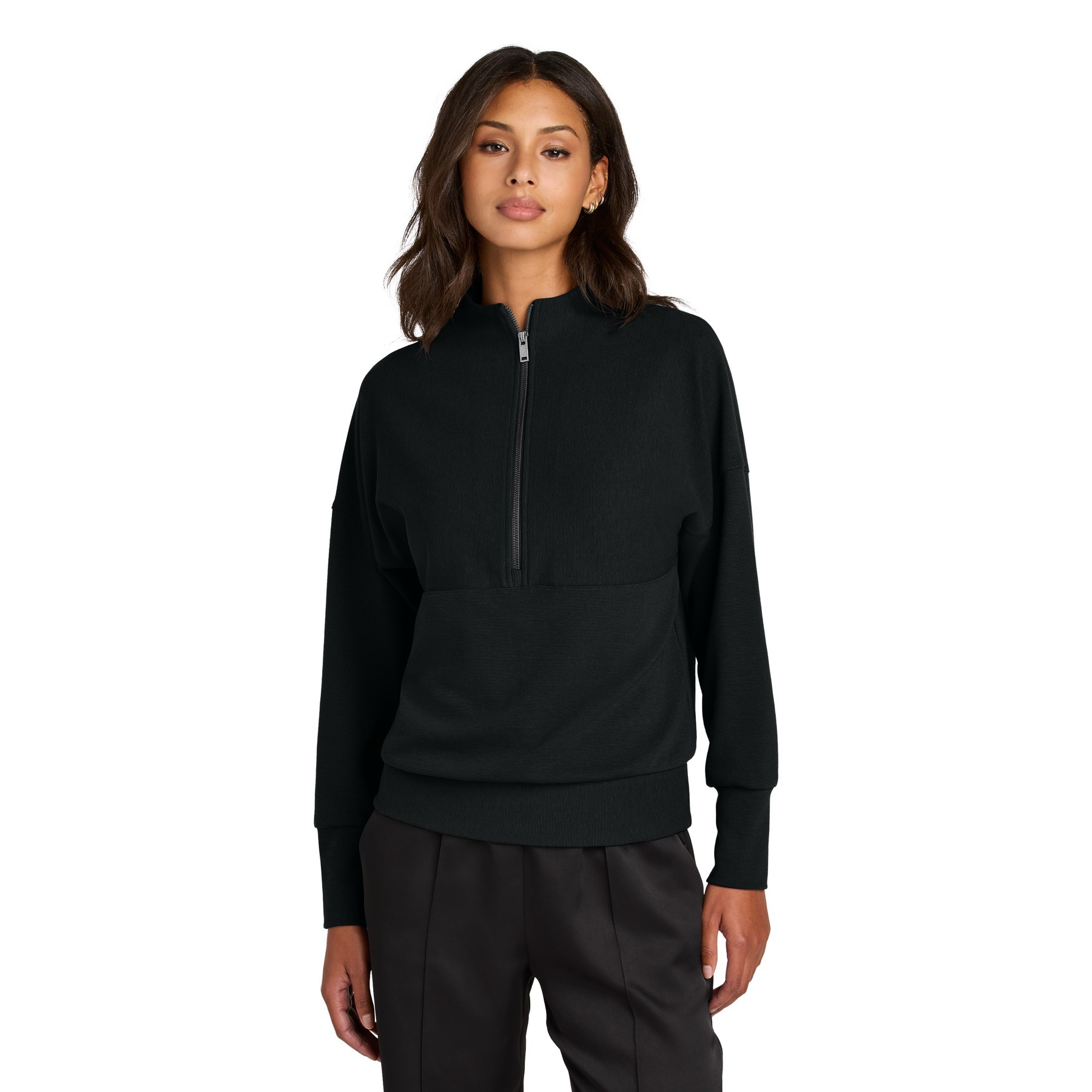 Women's Linear Texture 1/4-Zip - Main Image