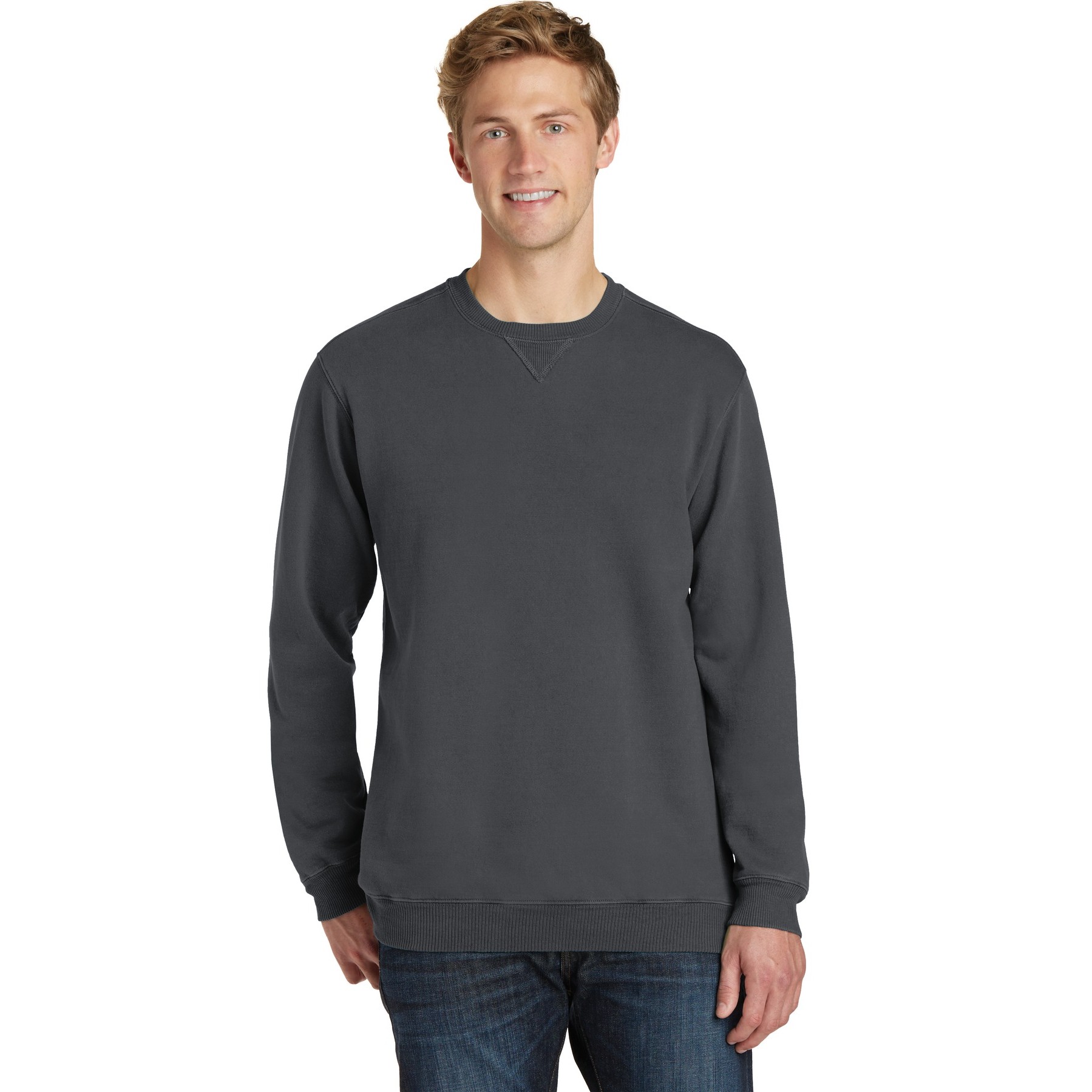 Garment-Dyed Crewneck Sweatshirt - Thumbnail Image