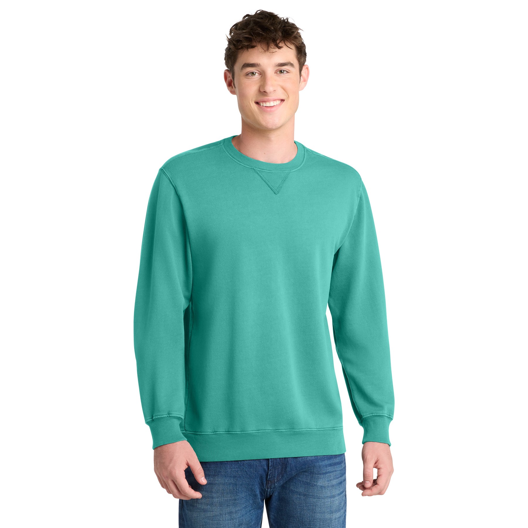 Garment-Dyed Crewneck Sweatshirt - Thumbnail Image
