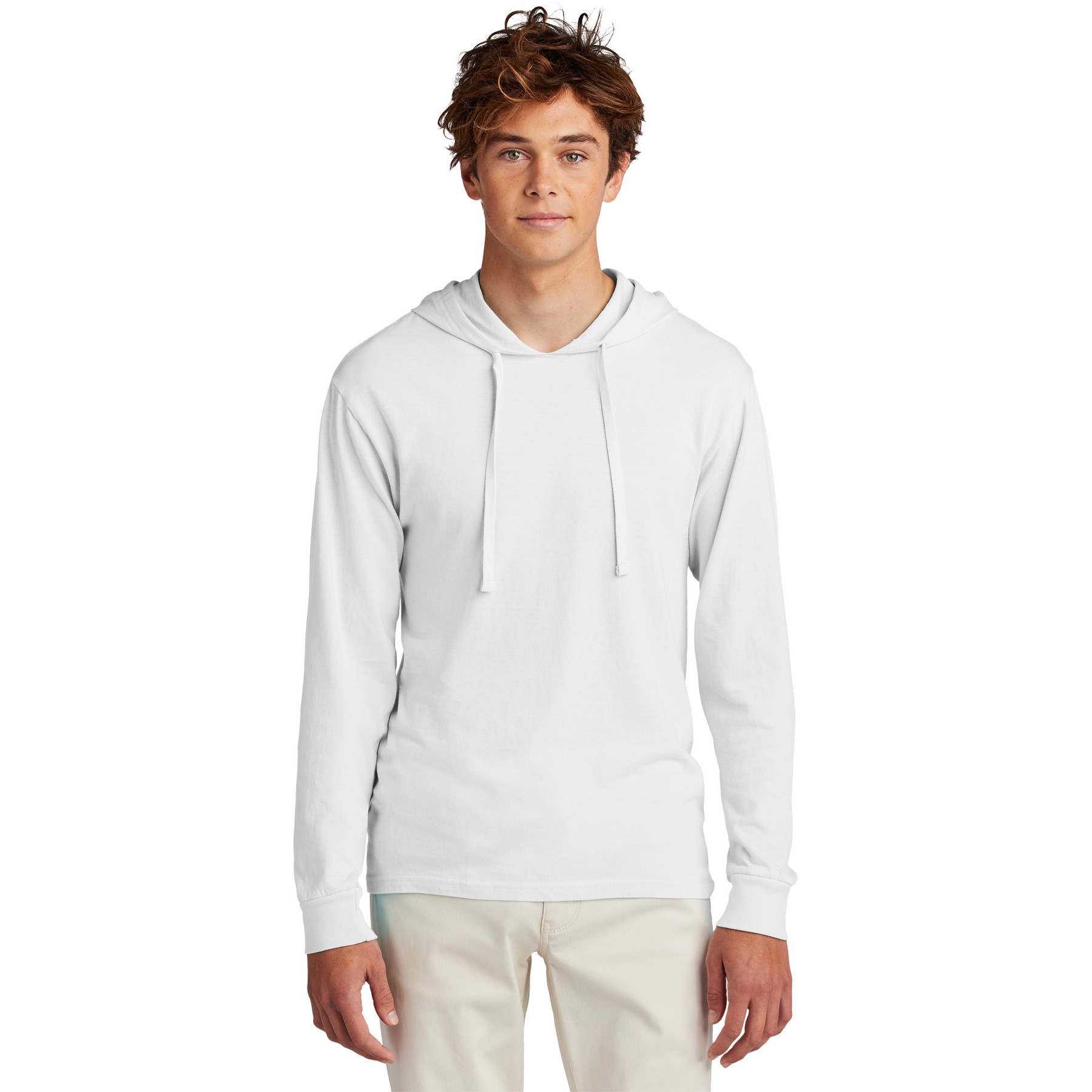 Garment-Dyed Pullover Hooded Tee - Main Image