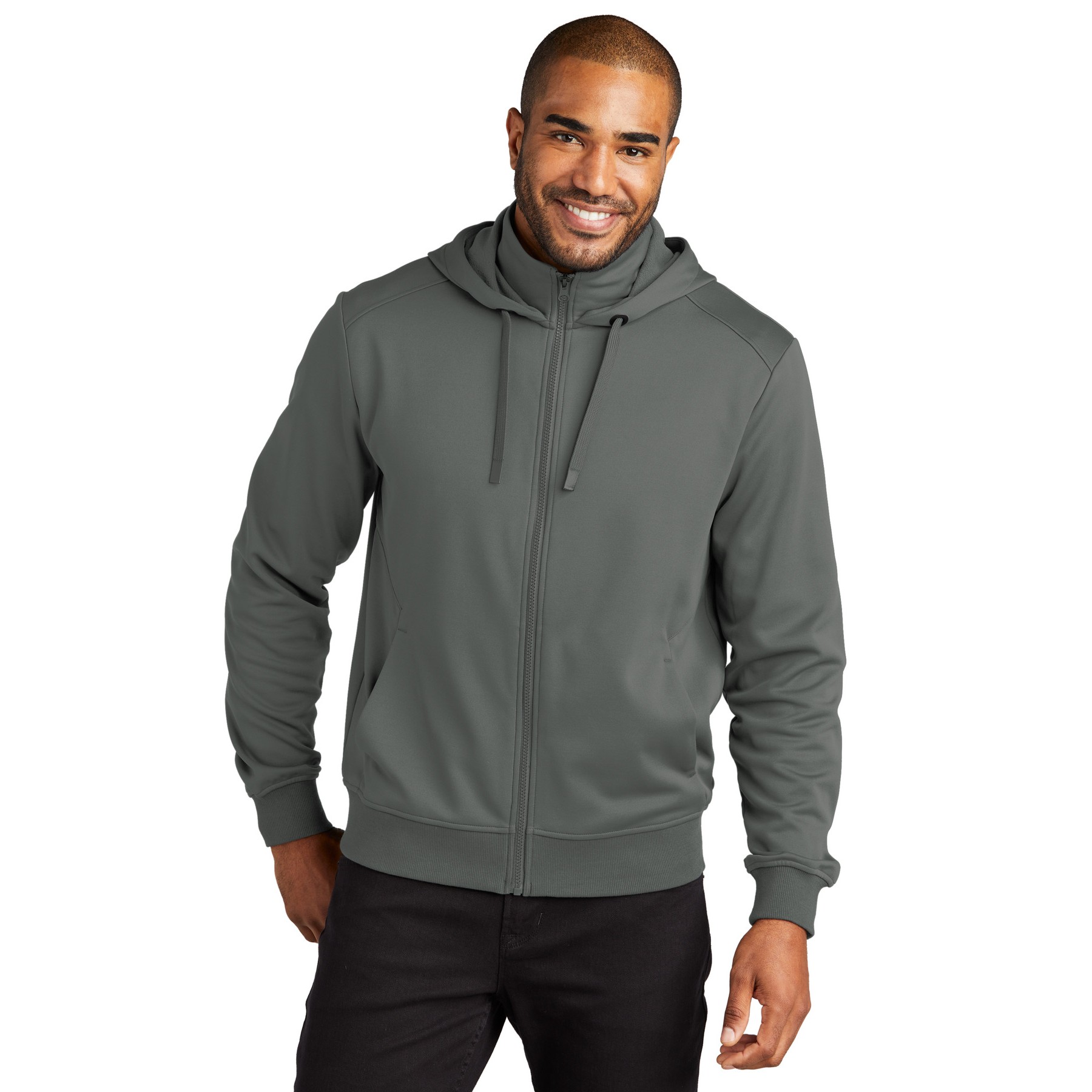 Smooth Fleece Hooded Jacket - Thumbnail Image