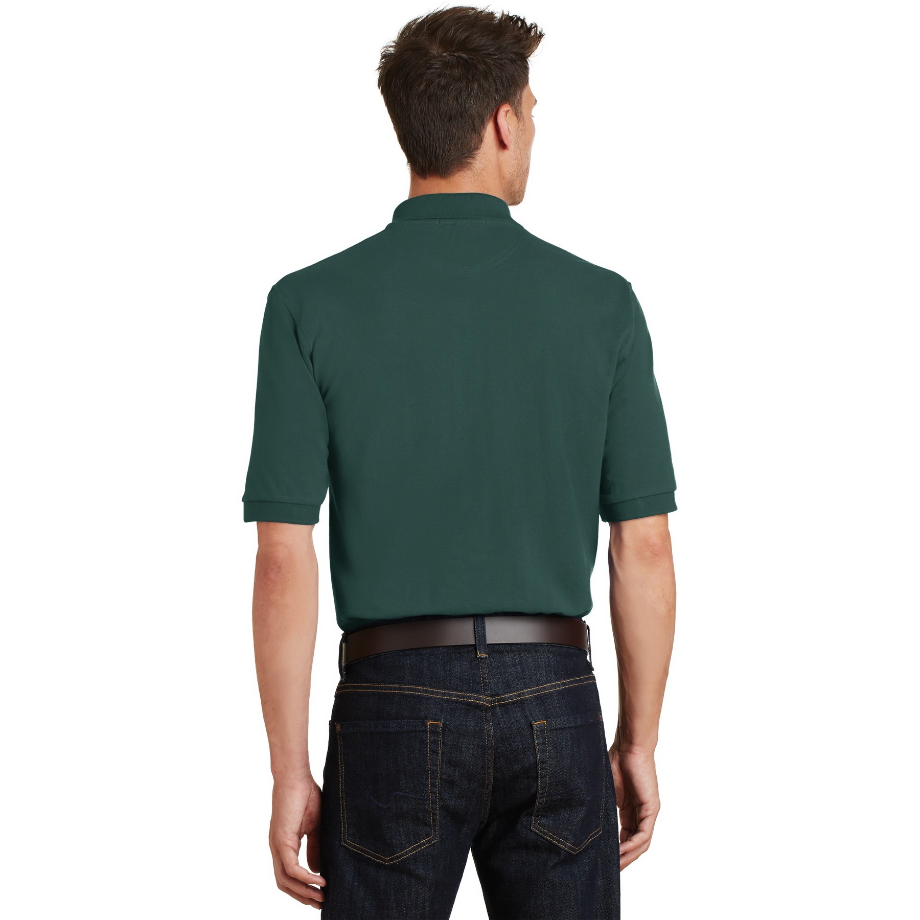 Heavyweight Cotton Pique Polo with Pocket - Thumbnail Image