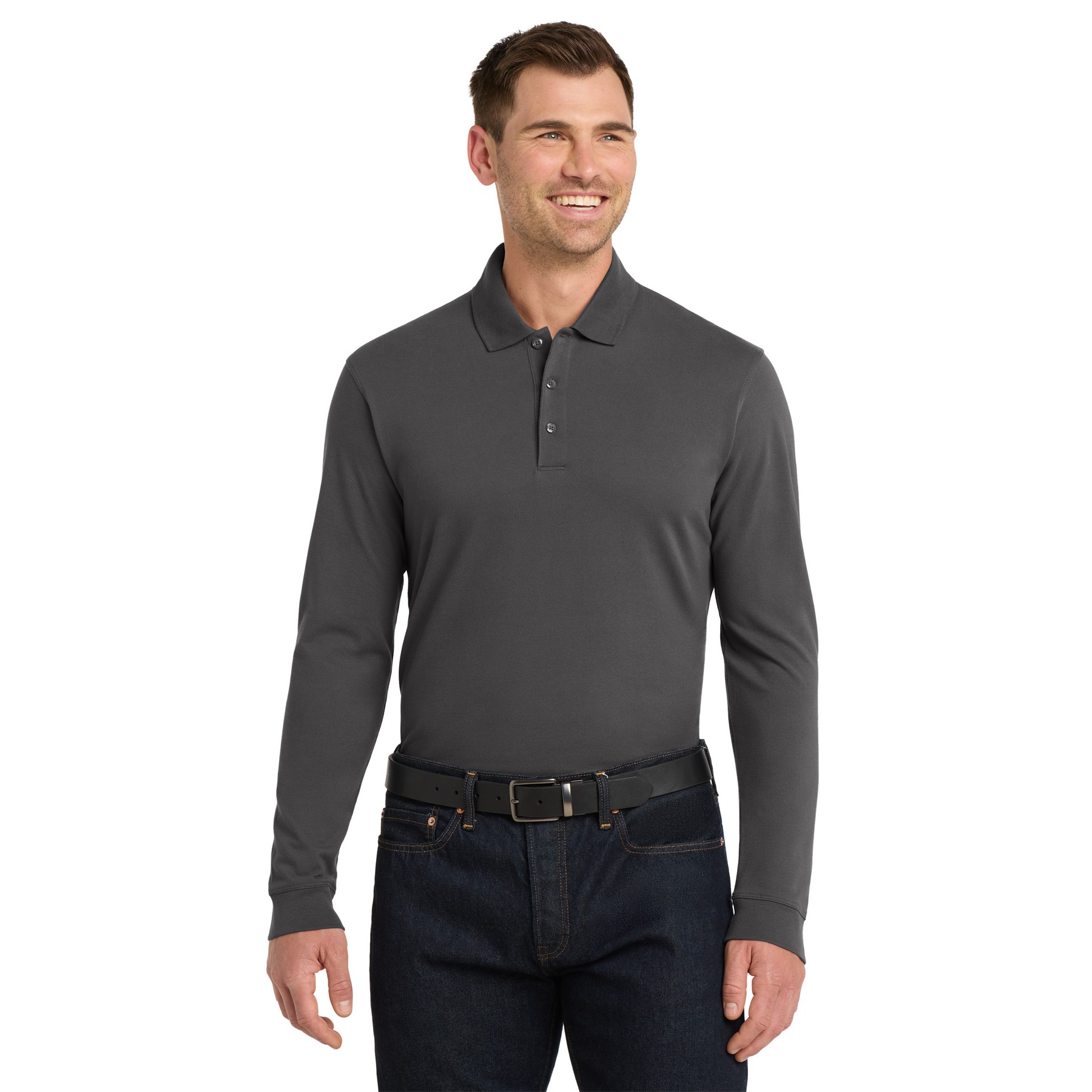 EZCotton Long Sleeve Polo - Thumbnail Image