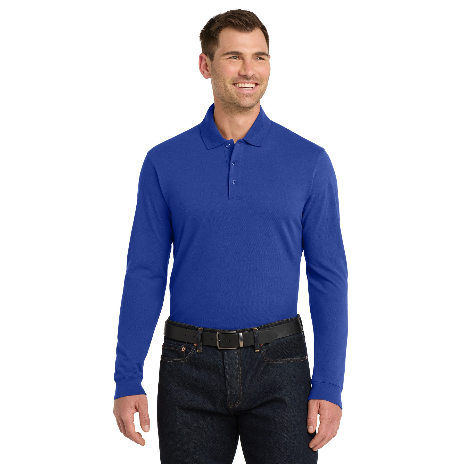 EZCotton Long Sleeve Polo - Thumbnail Image