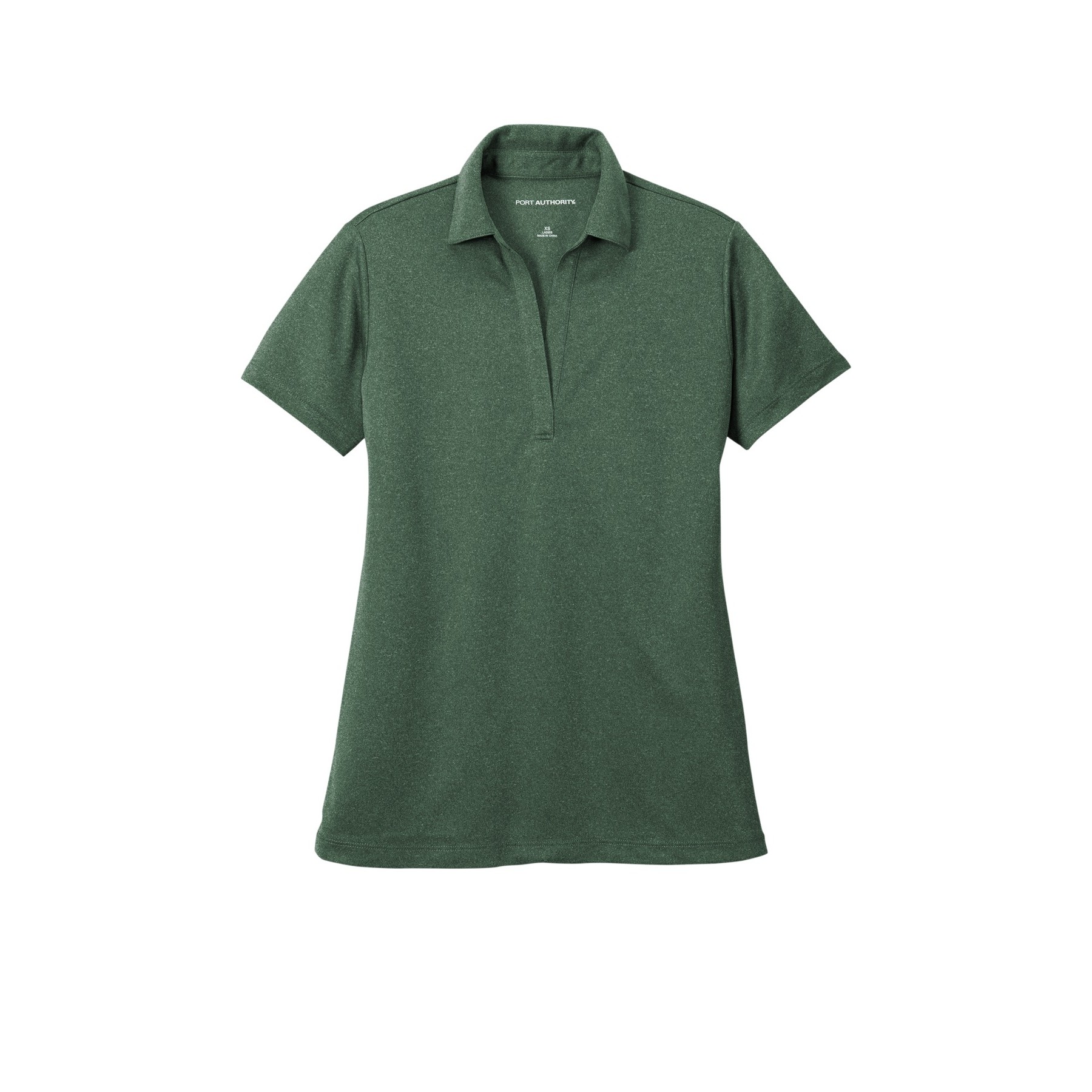Women's Heathered Silk Touch Performance Polo - Thumbnail Image
