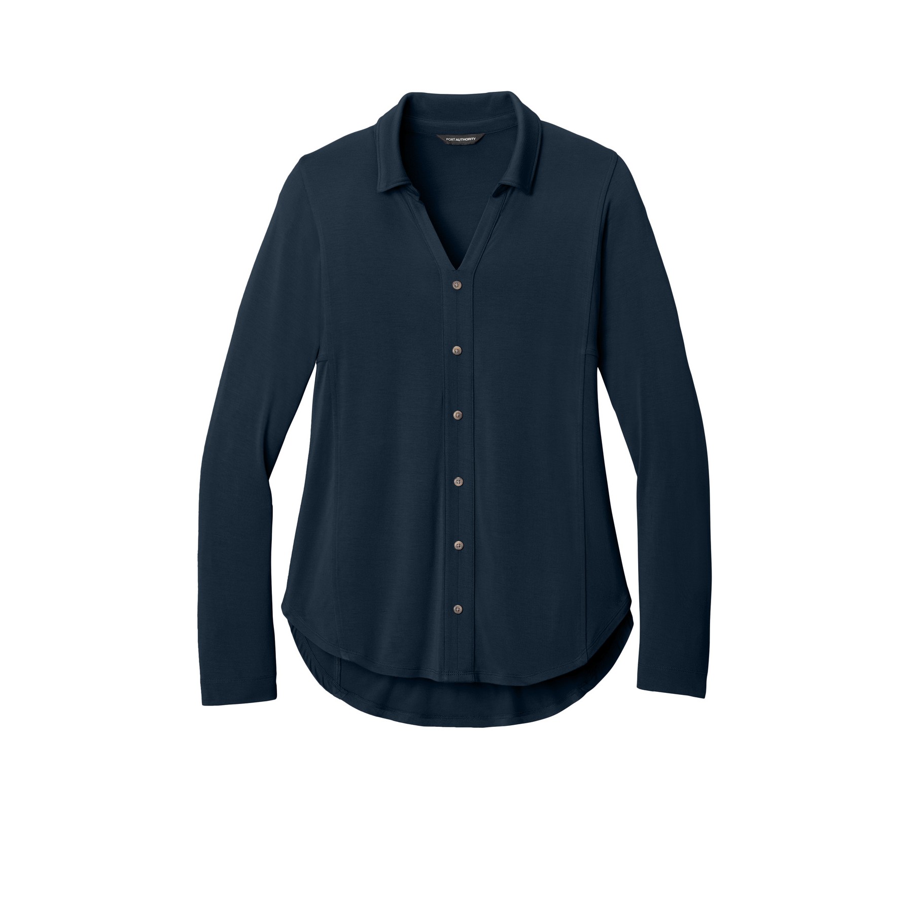 Women's Luxe Knit Button Tunic - Thumbnail Image