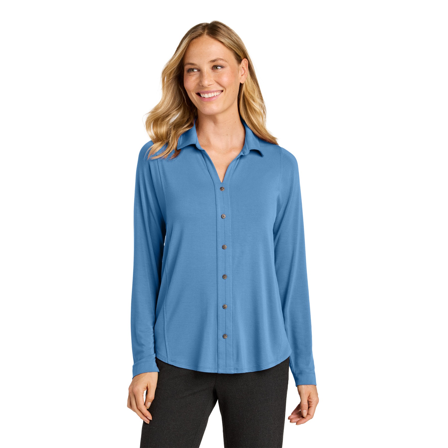 Women's Luxe Knit Button Tunic - Thumbnail Image