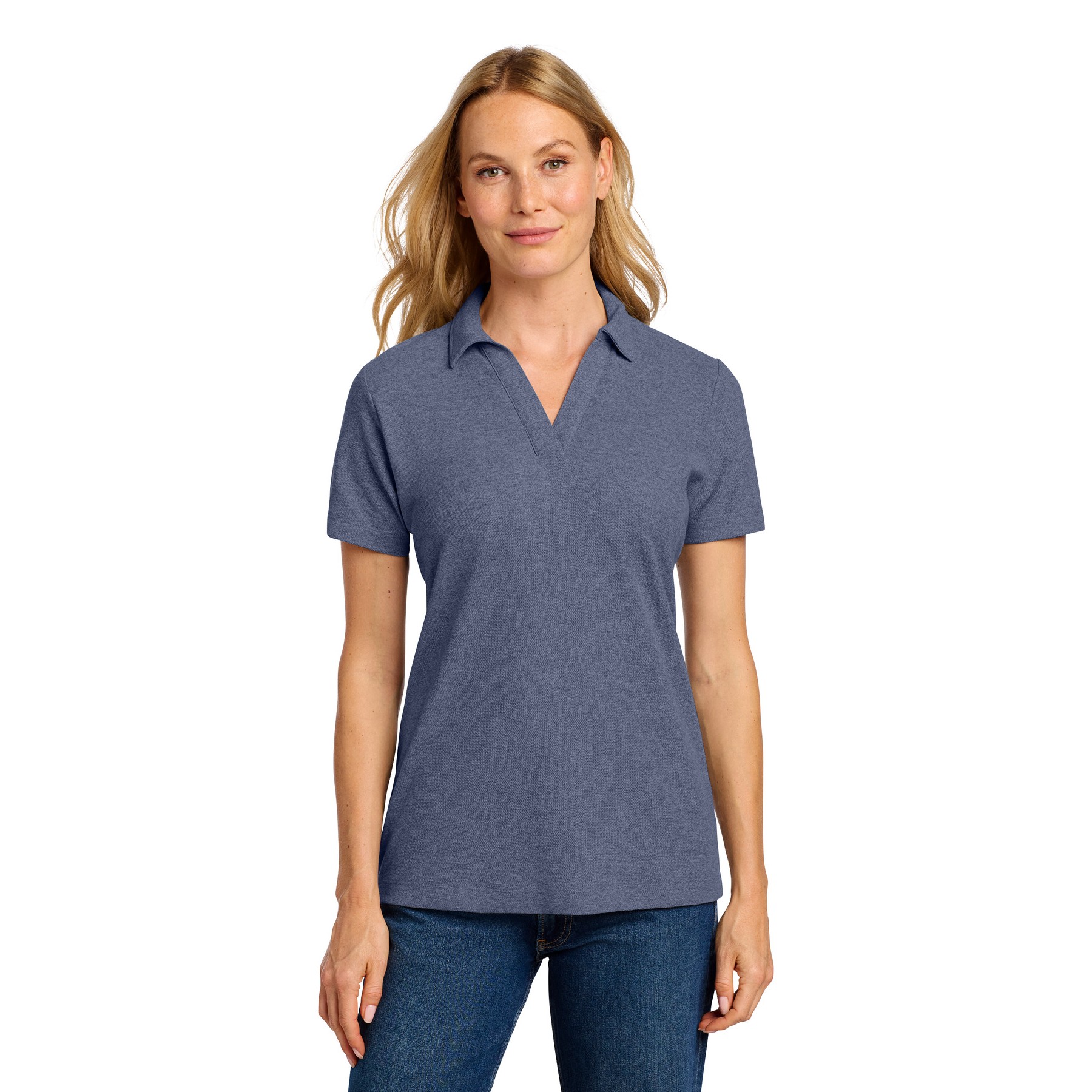 Women's C-FREE Cotton Blend Pique Polo - Thumbnail Image