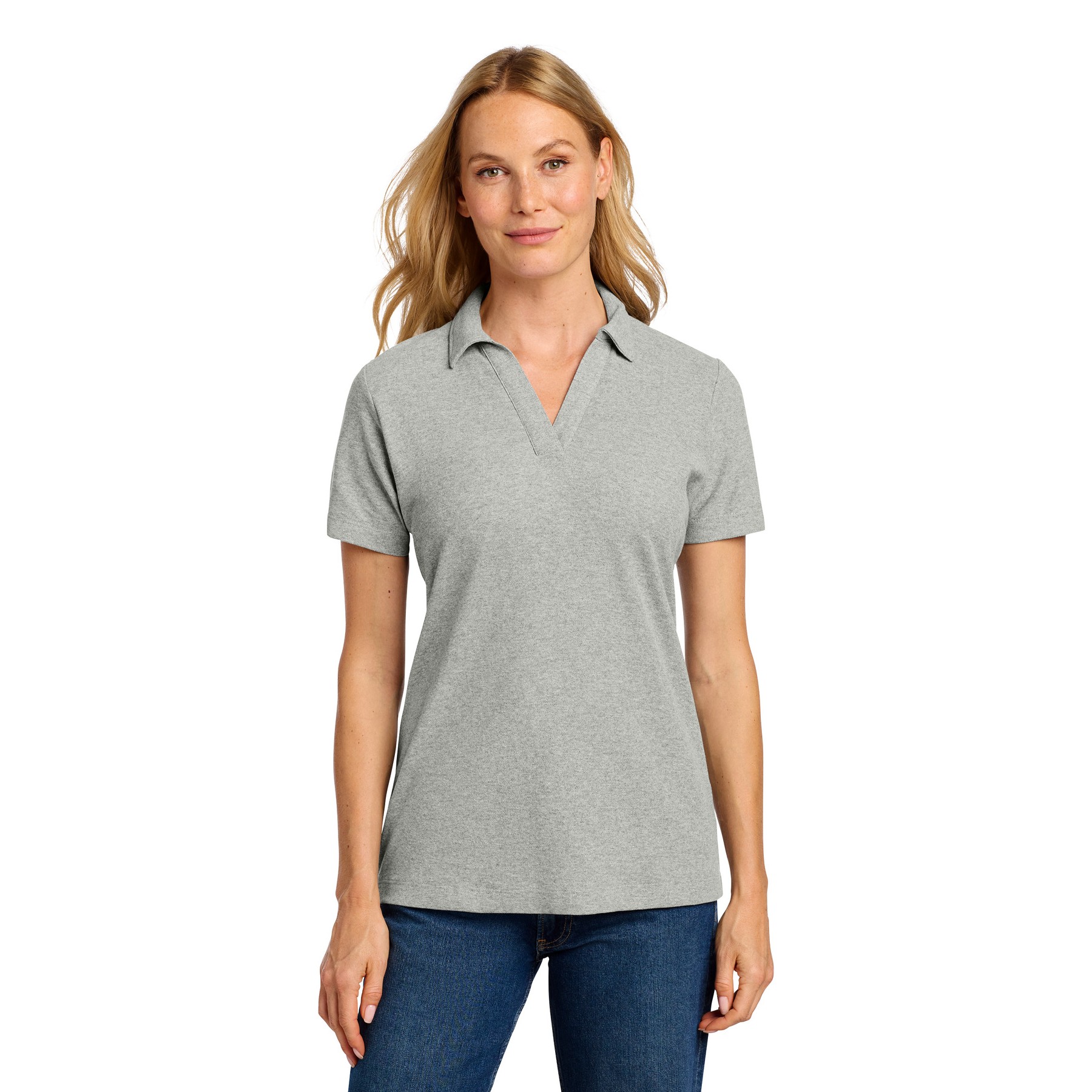 Women's C-FREE Cotton Blend Pique Polo - Thumbnail Image