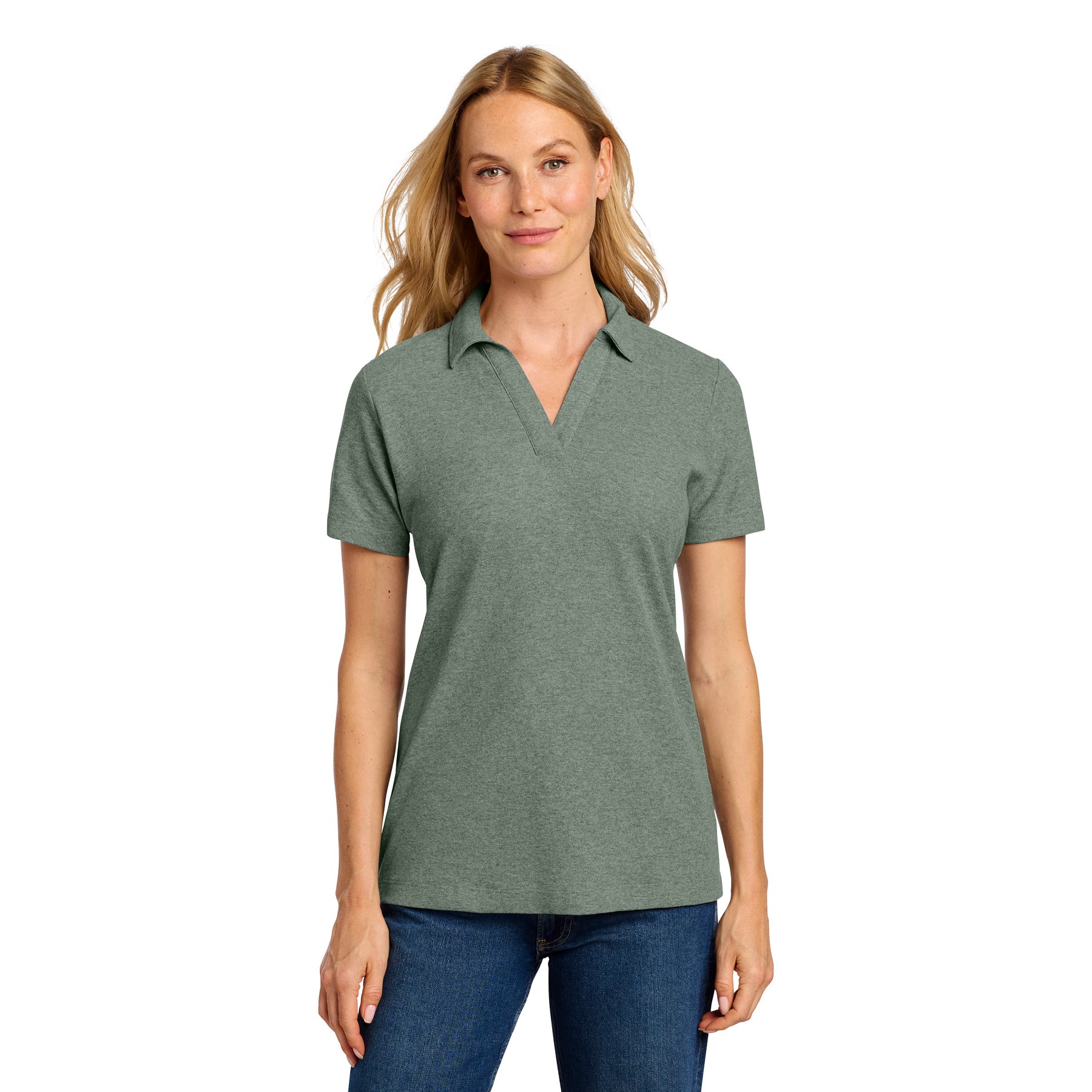 Women's C-FREE Cotton Blend Pique Polo - Thumbnail Image