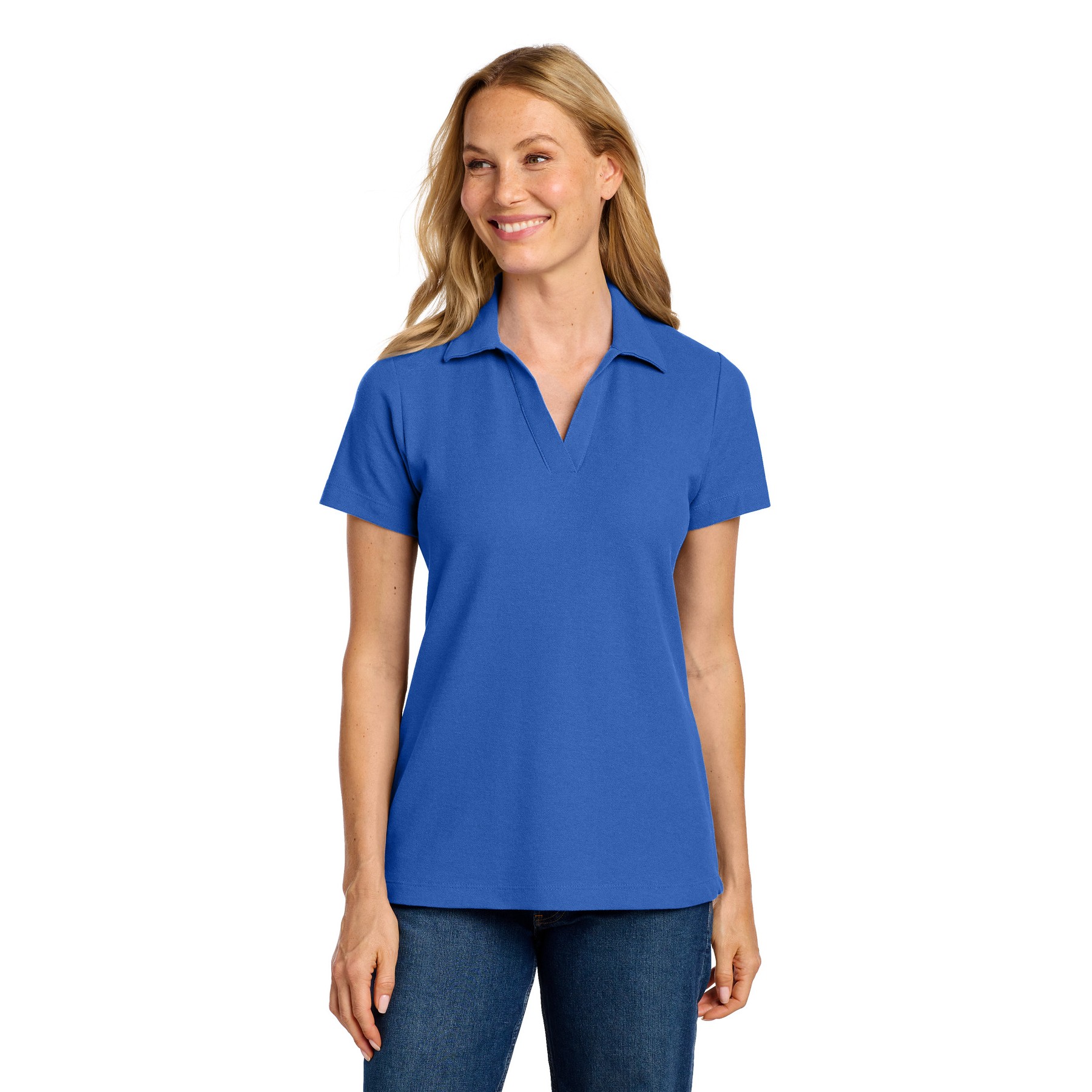 Women's C-FREE Cotton Blend Pique Polo - Thumbnail Image
