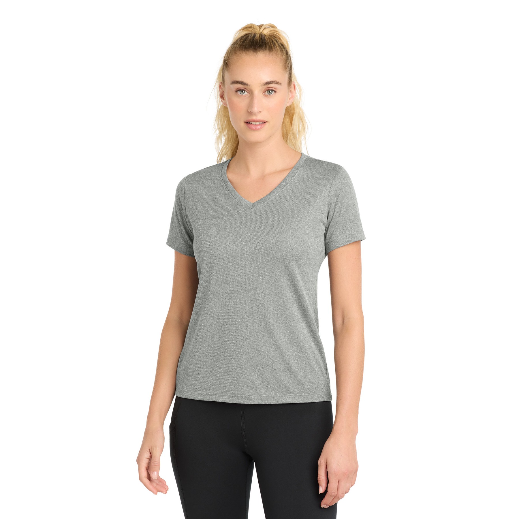 Women's PosiCharge RacerMesh V-Neck Tee - Thumbnail Image