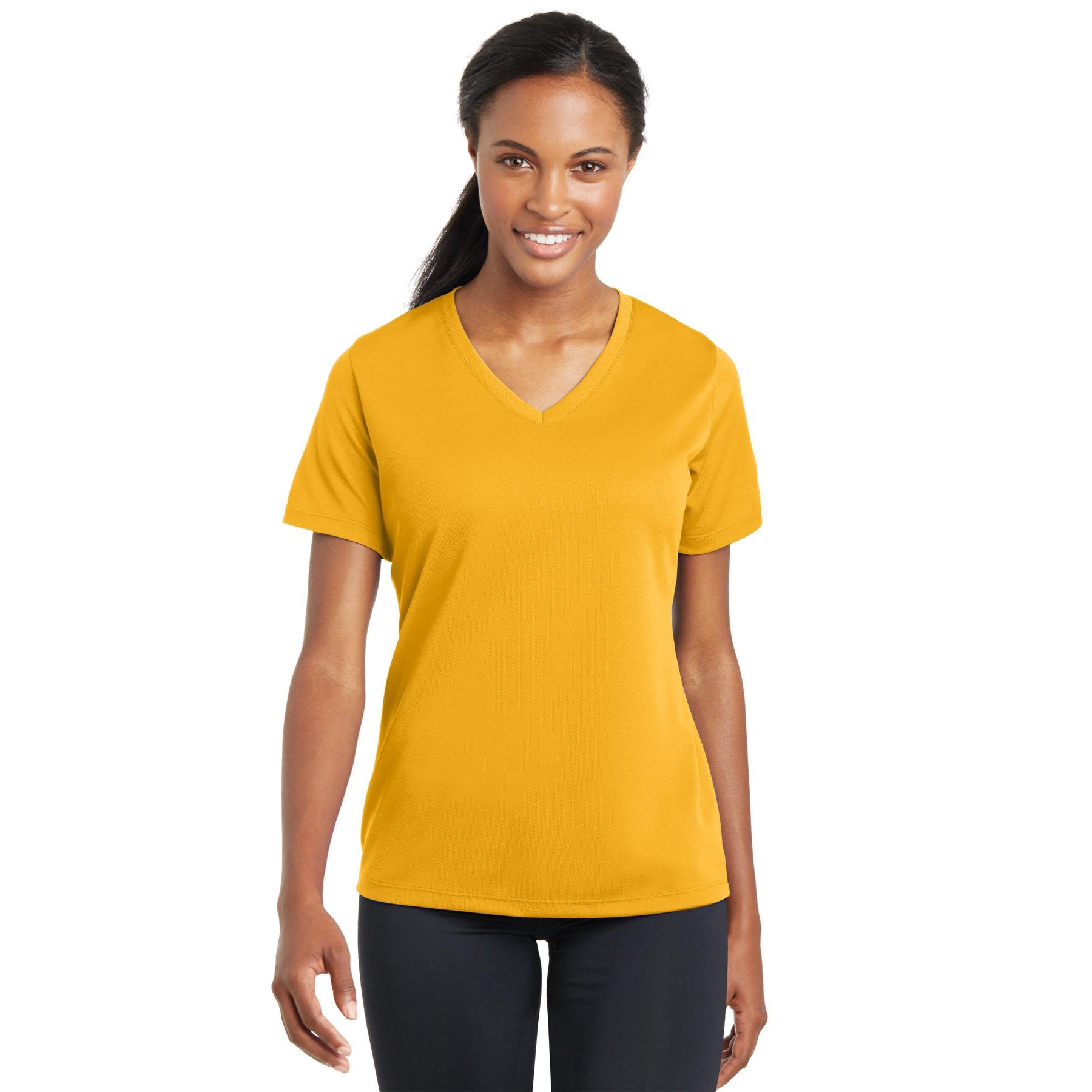 Women's PosiCharge RacerMesh V-Neck Tee - Thumbnail Image