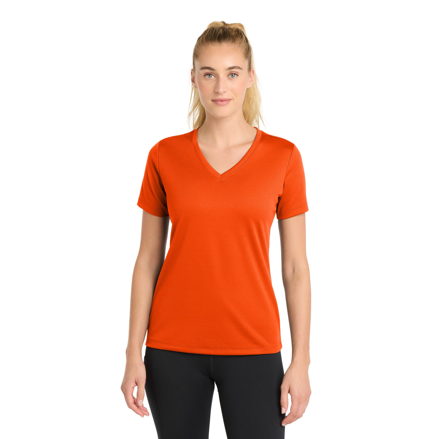 Women's PosiCharge RacerMesh V-Neck Tee - Thumbnail Image