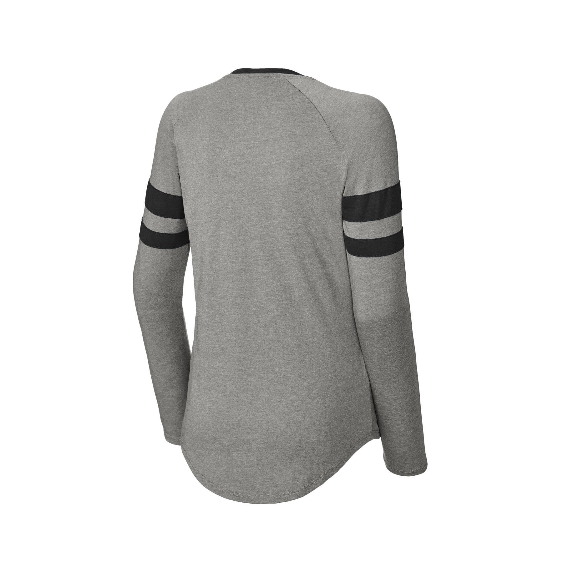 Women's Halftime Stripe Long Sleeve V-Neck Tee - Thumbnail Image