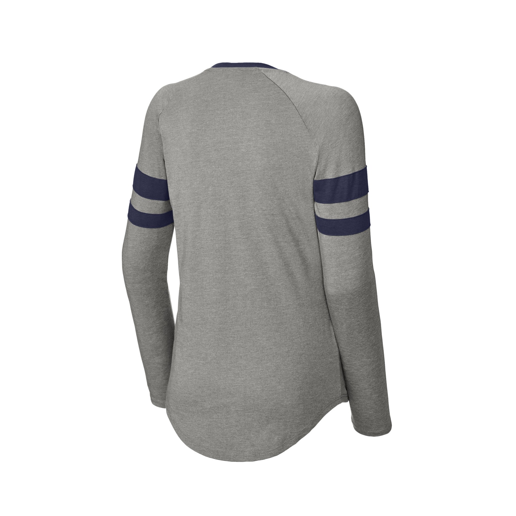 Women's Halftime Stripe Long Sleeve V-Neck Tee - Thumbnail Image