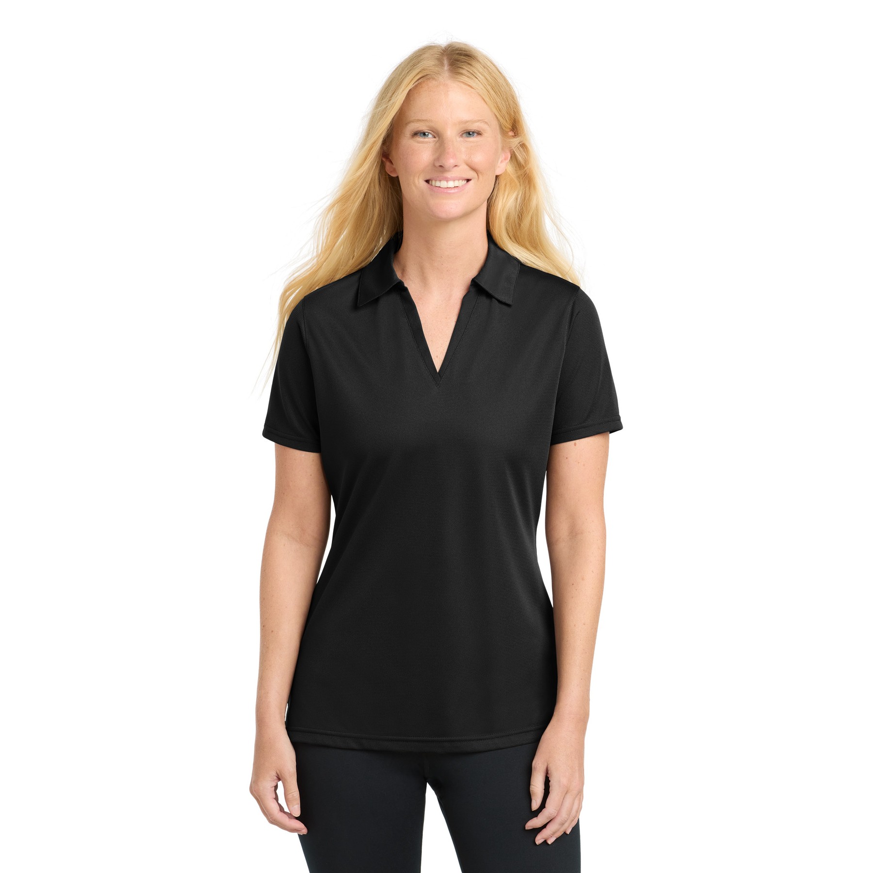 Women's PosiCharge Active Textured Polo - Thumbnail Image