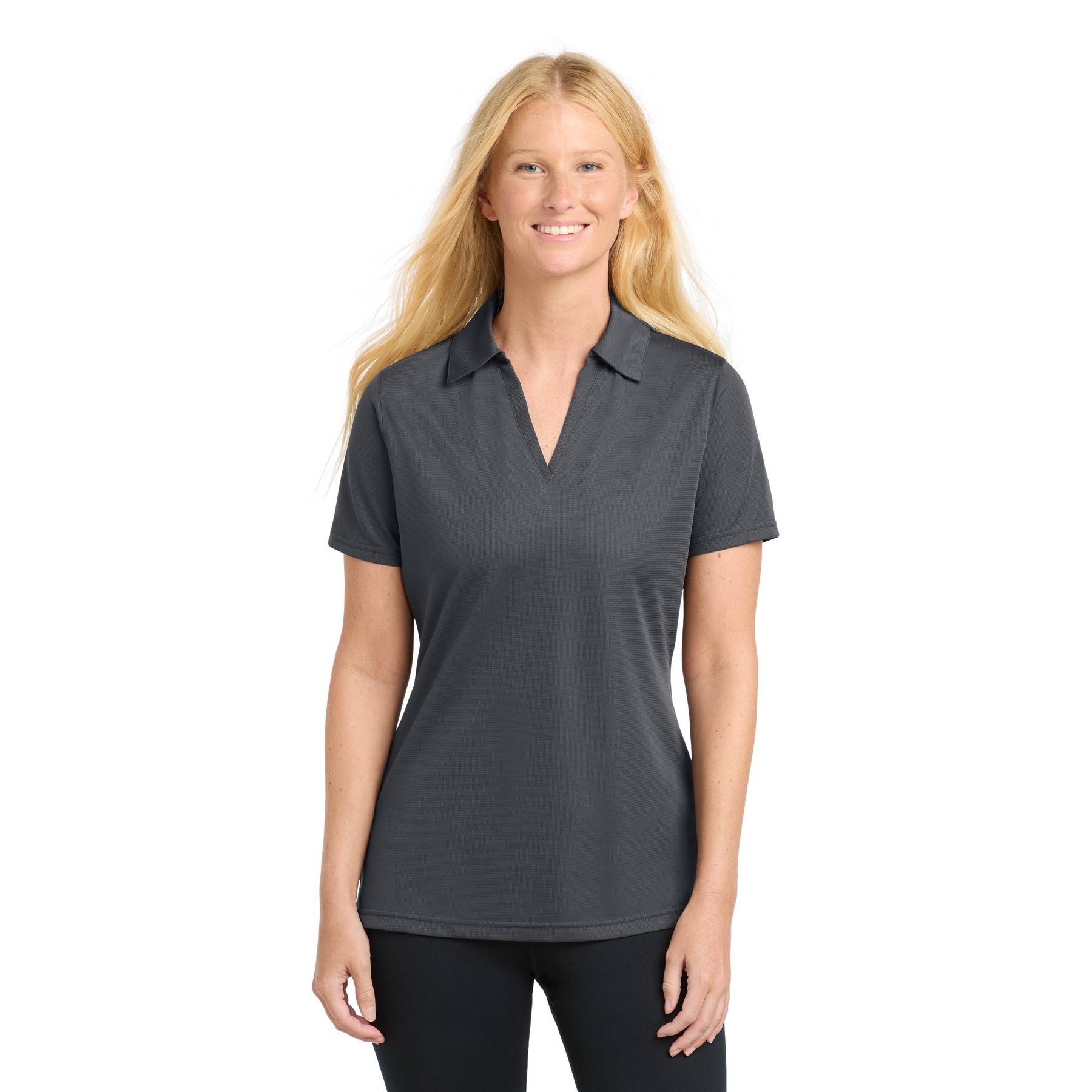 Women's PosiCharge Active Textured Polo - Thumbnail Image