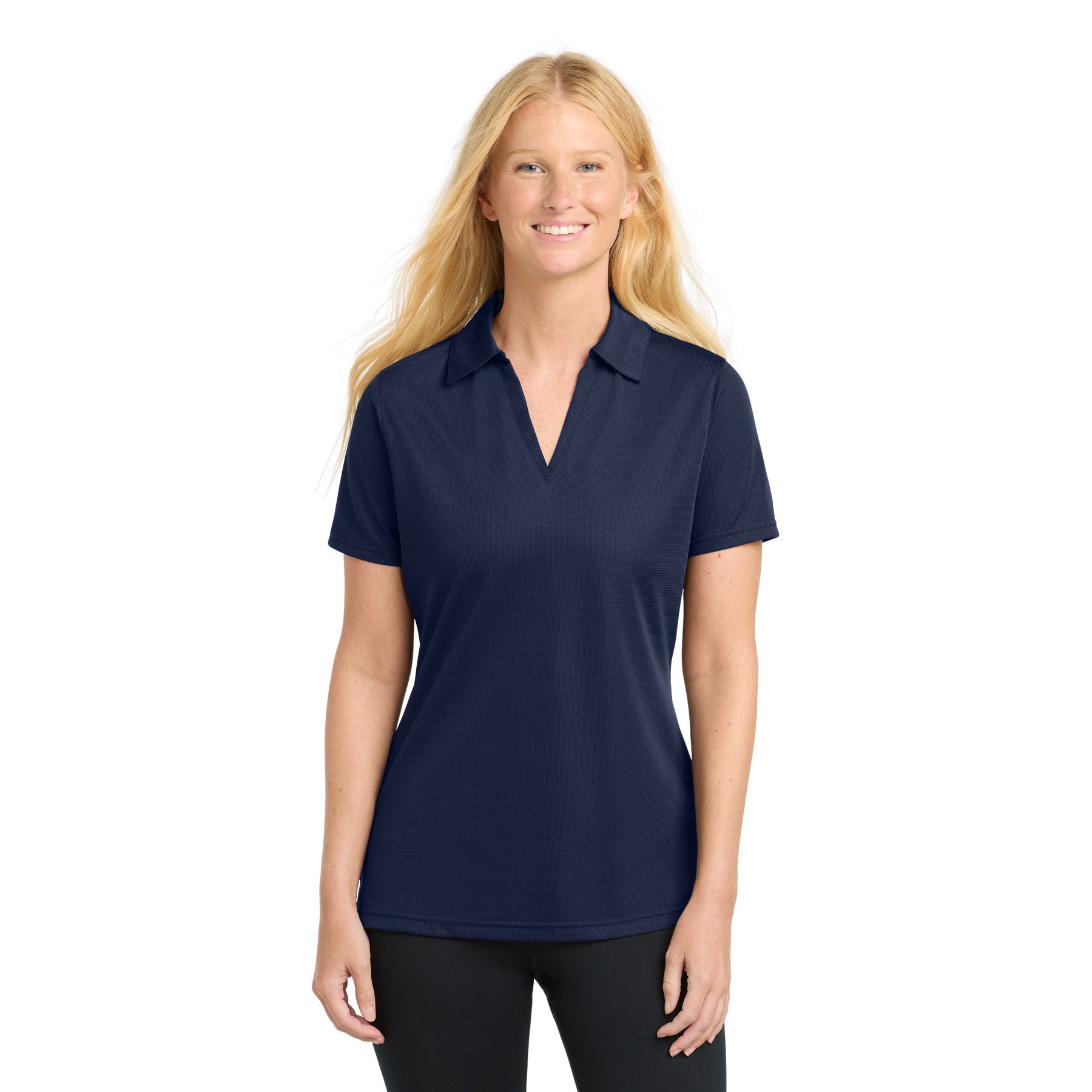 Women's PosiCharge Active Textured Polo - Thumbnail Image