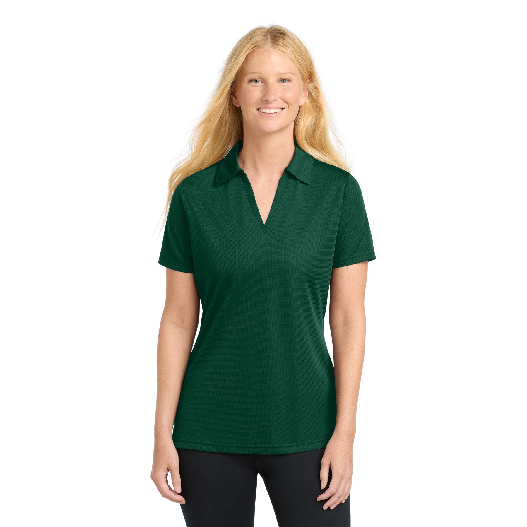 Women's PosiCharge Active Textured Polo - Thumbnail Image