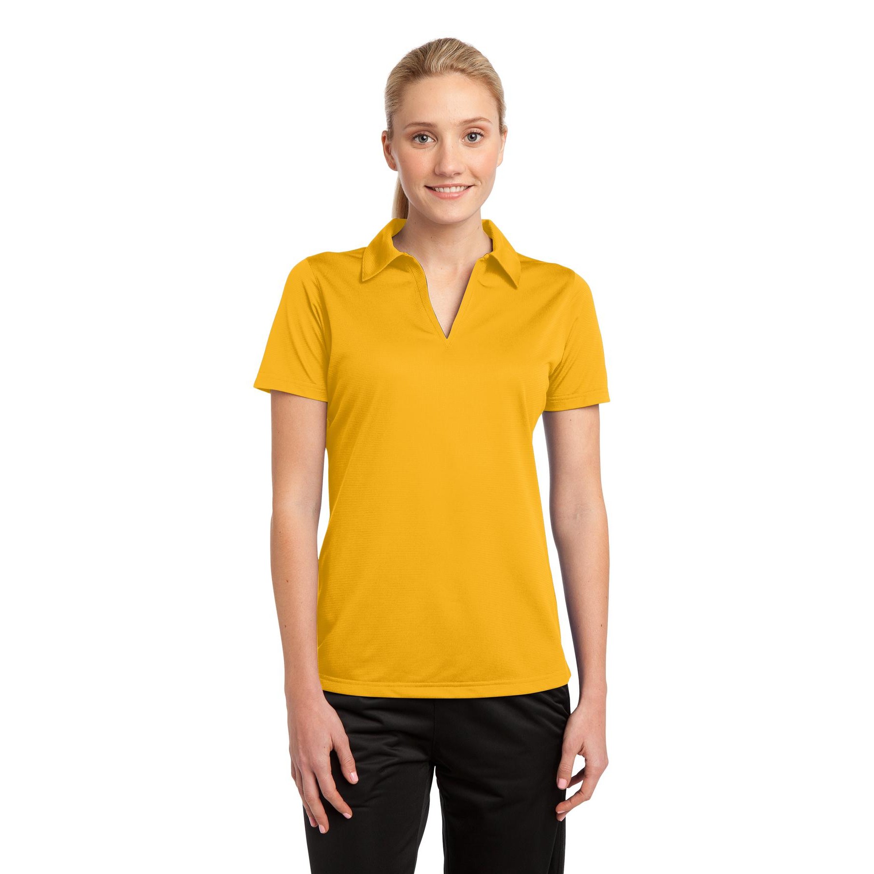 Women's PosiCharge Active Textured Polo - Thumbnail Image