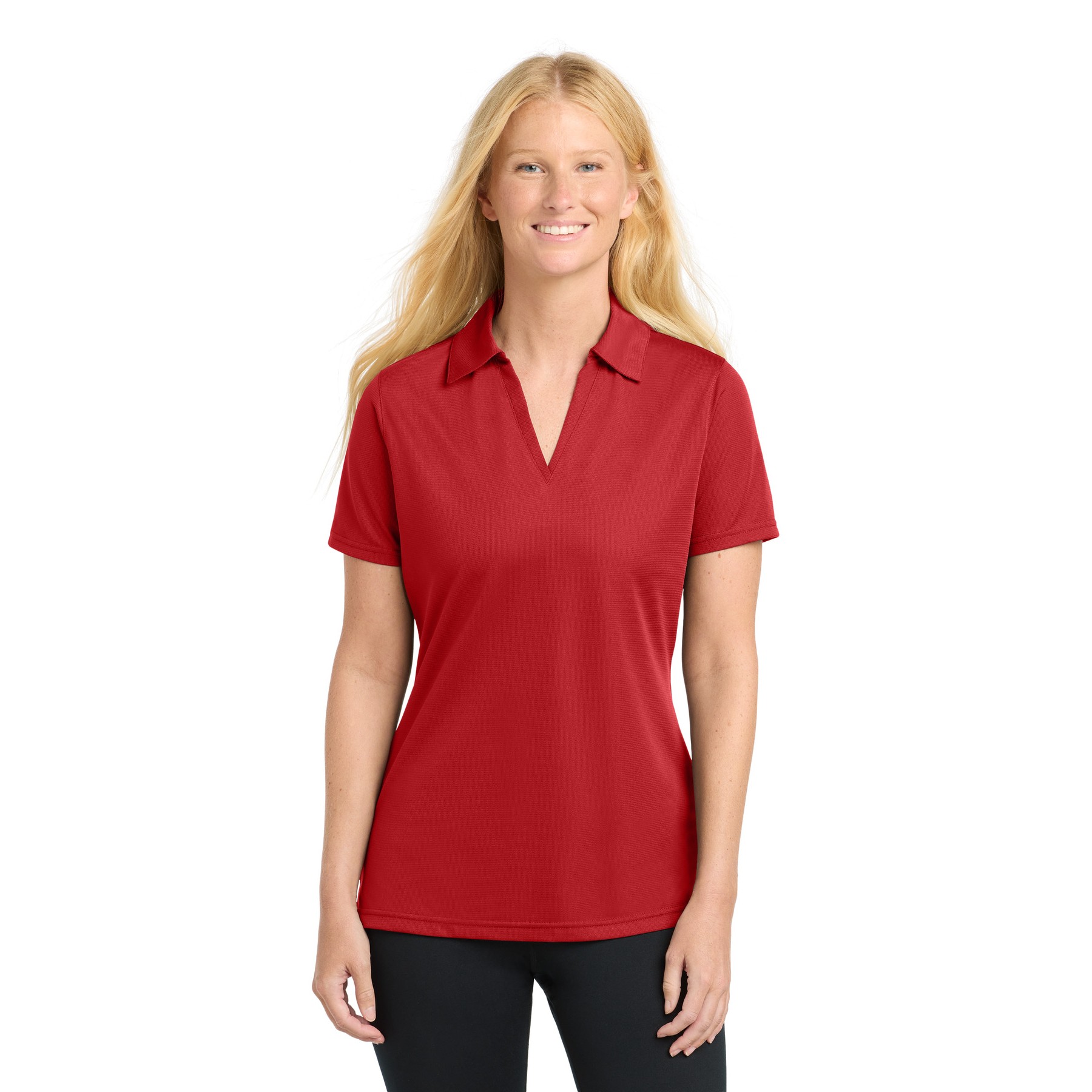 Women's PosiCharge Active Textured Polo - Thumbnail Image