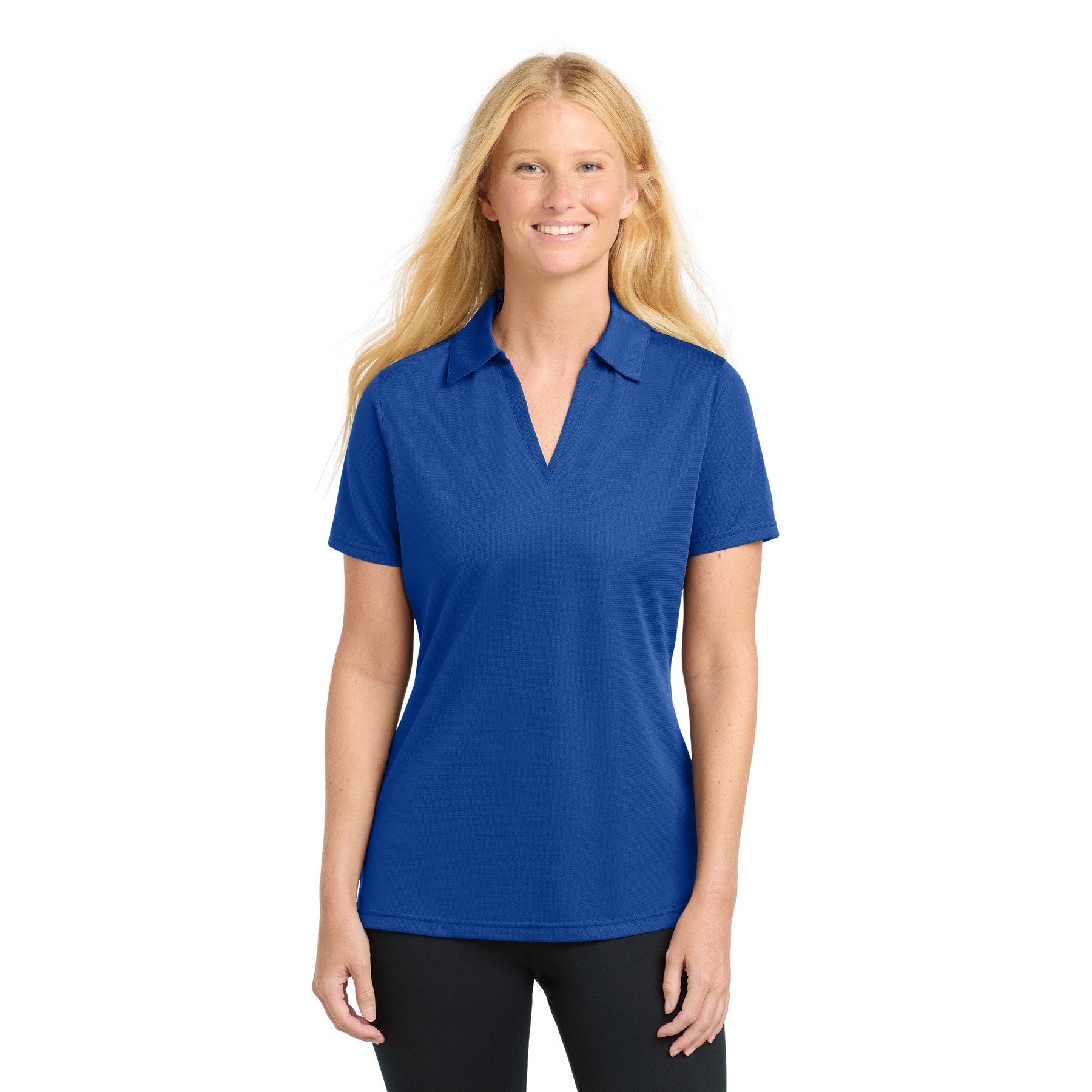 Women's PosiCharge Active Textured Polo - Thumbnail Image