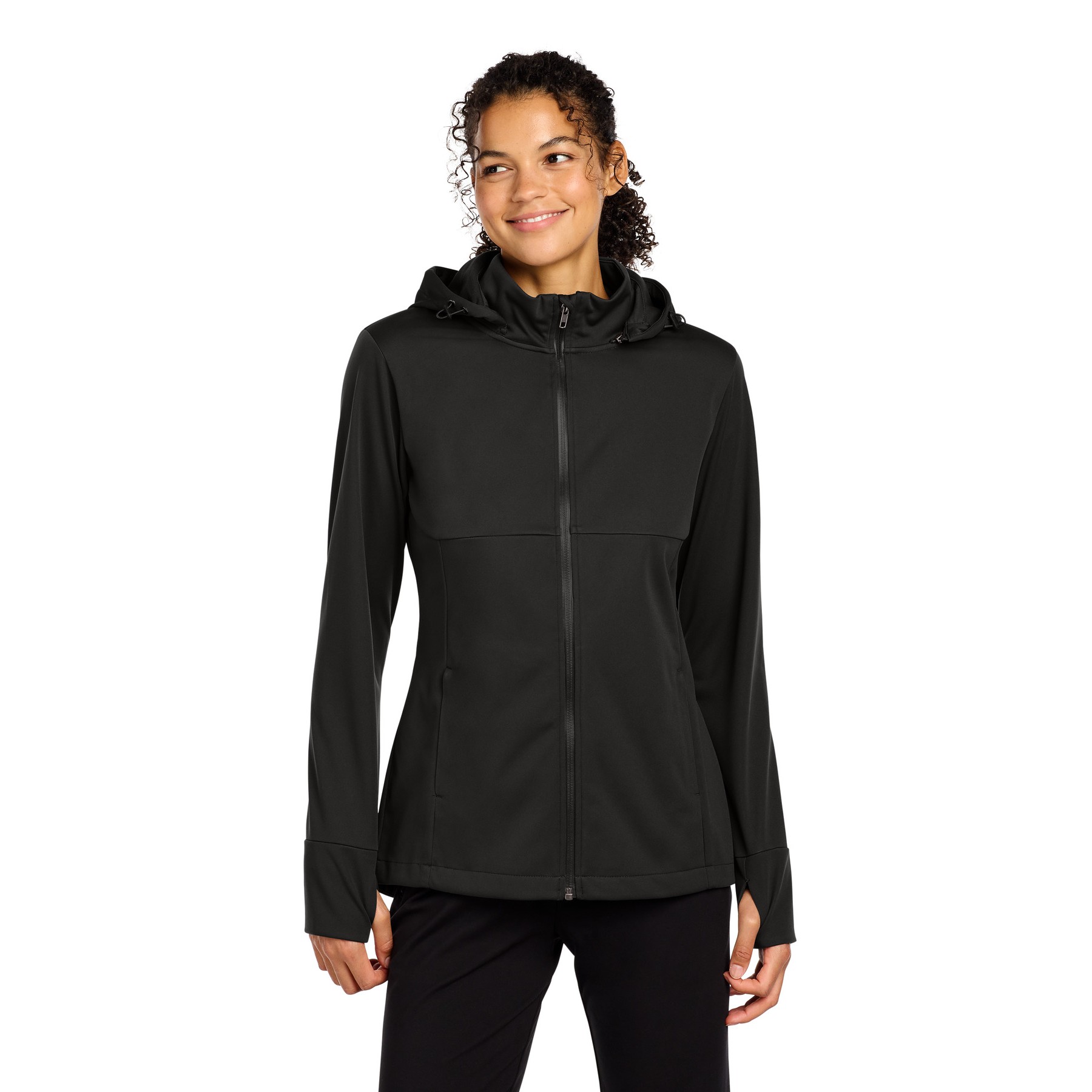 Women's Hooded Soft Shell Jacket - Main Image