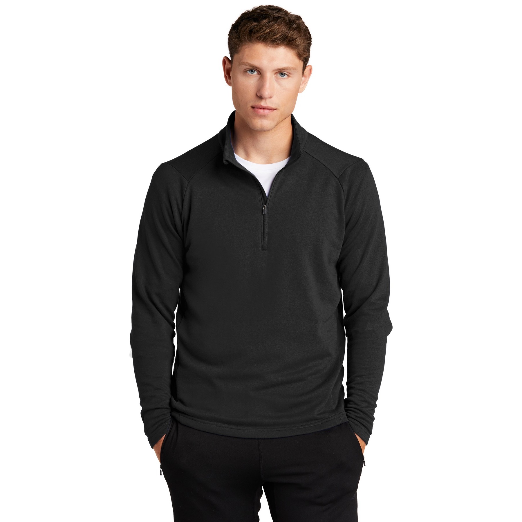 Lightweight French Terry 1/4-Zip Pullover - Thumbnail Image