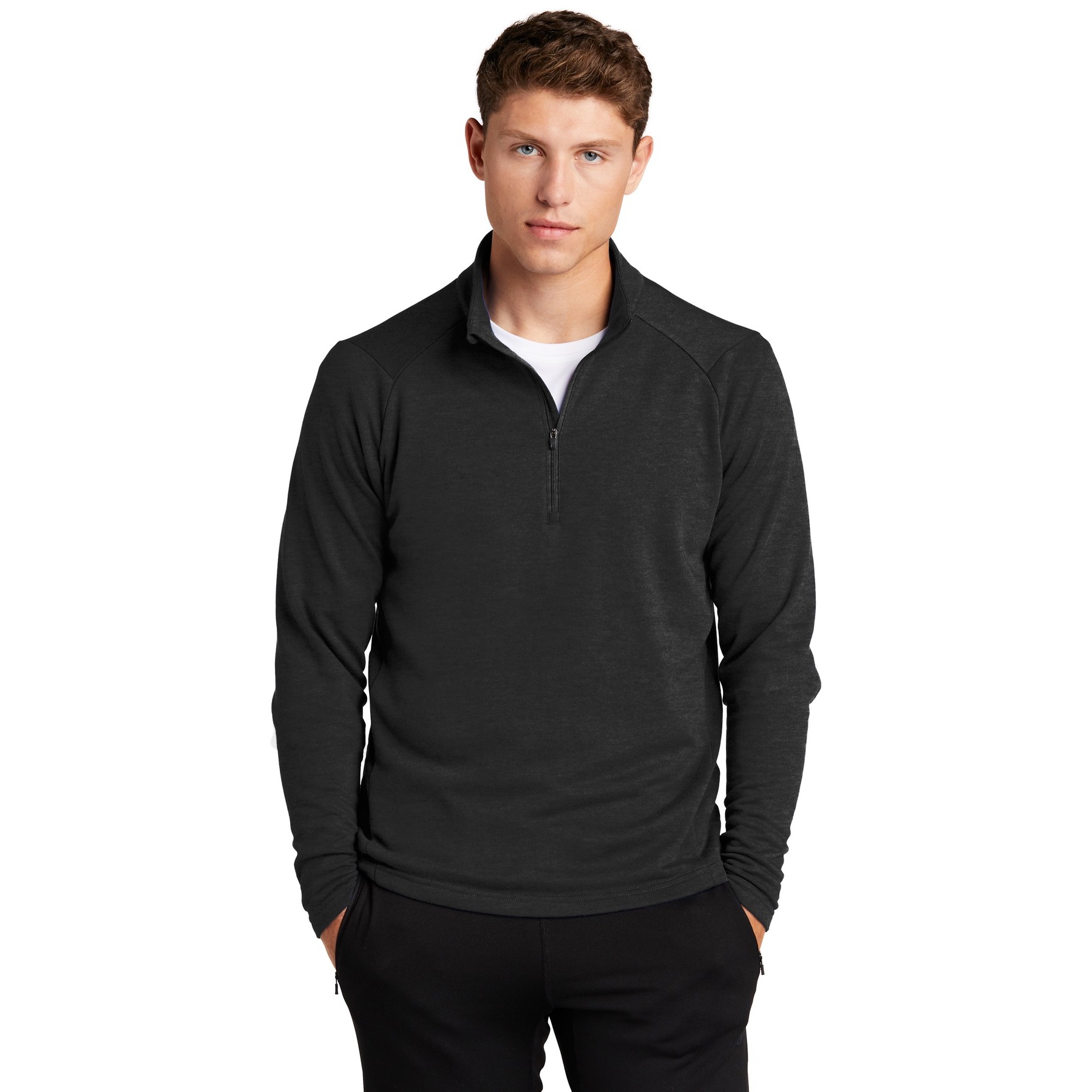 Lightweight French Terry 1/4-Zip Pullover - Thumbnail Image