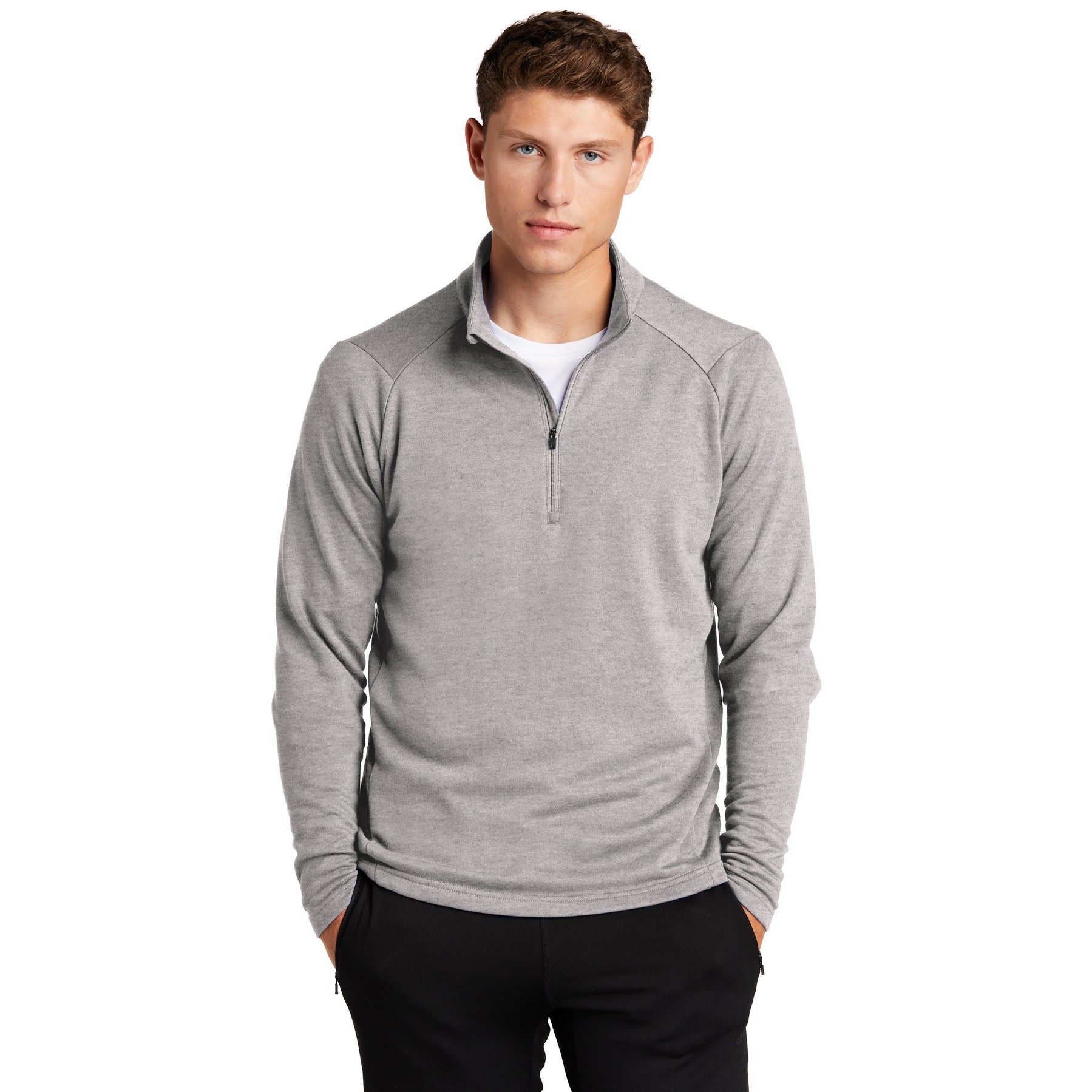 Lightweight French Terry 1/4-Zip Pullover - Thumbnail Image
