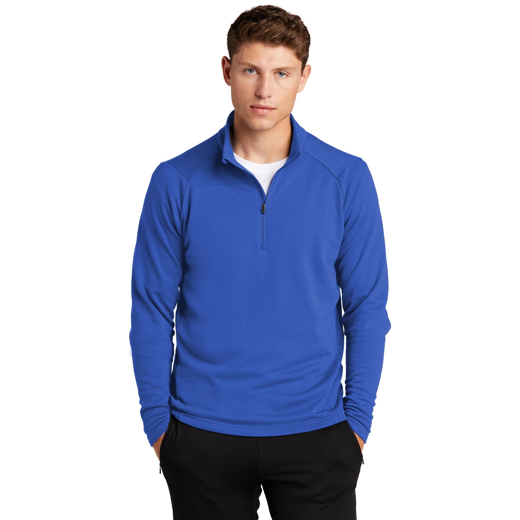 Lightweight French Terry 1/4-Zip Pullover - Thumbnail Image