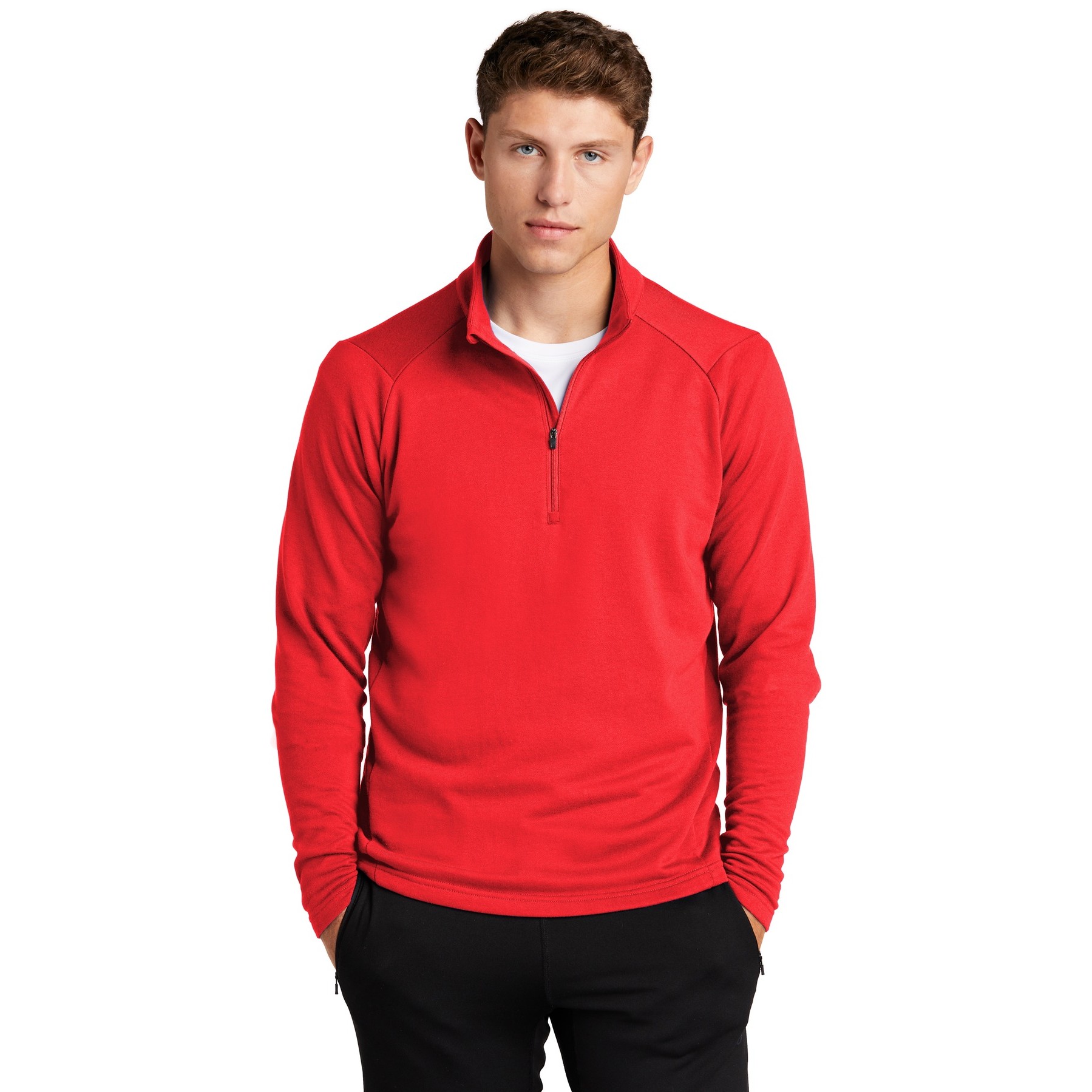 Lightweight French Terry 1/4-Zip Pullover - Thumbnail Image