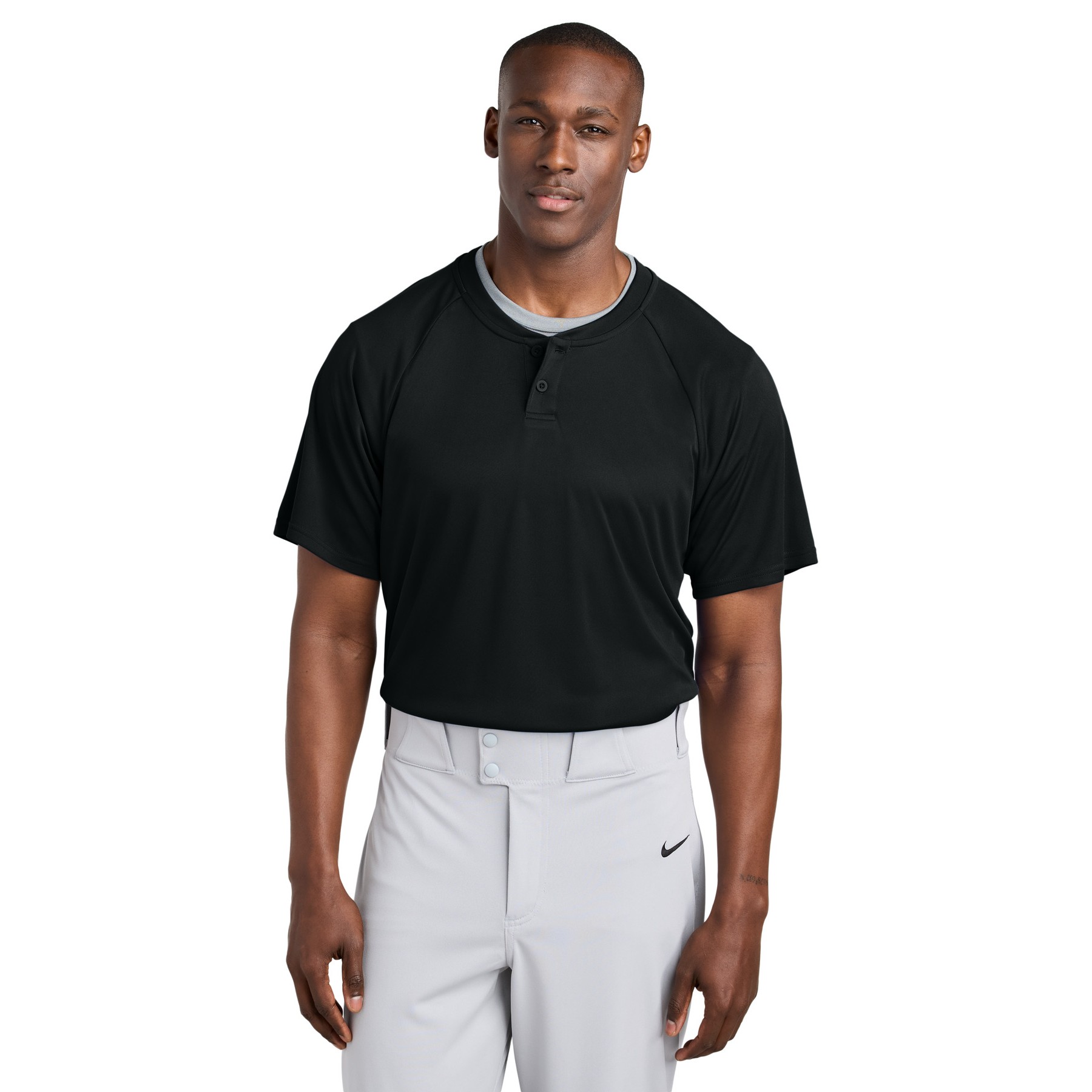 PosiCharge Competitor 2-Button Henley - Thumbnail Image