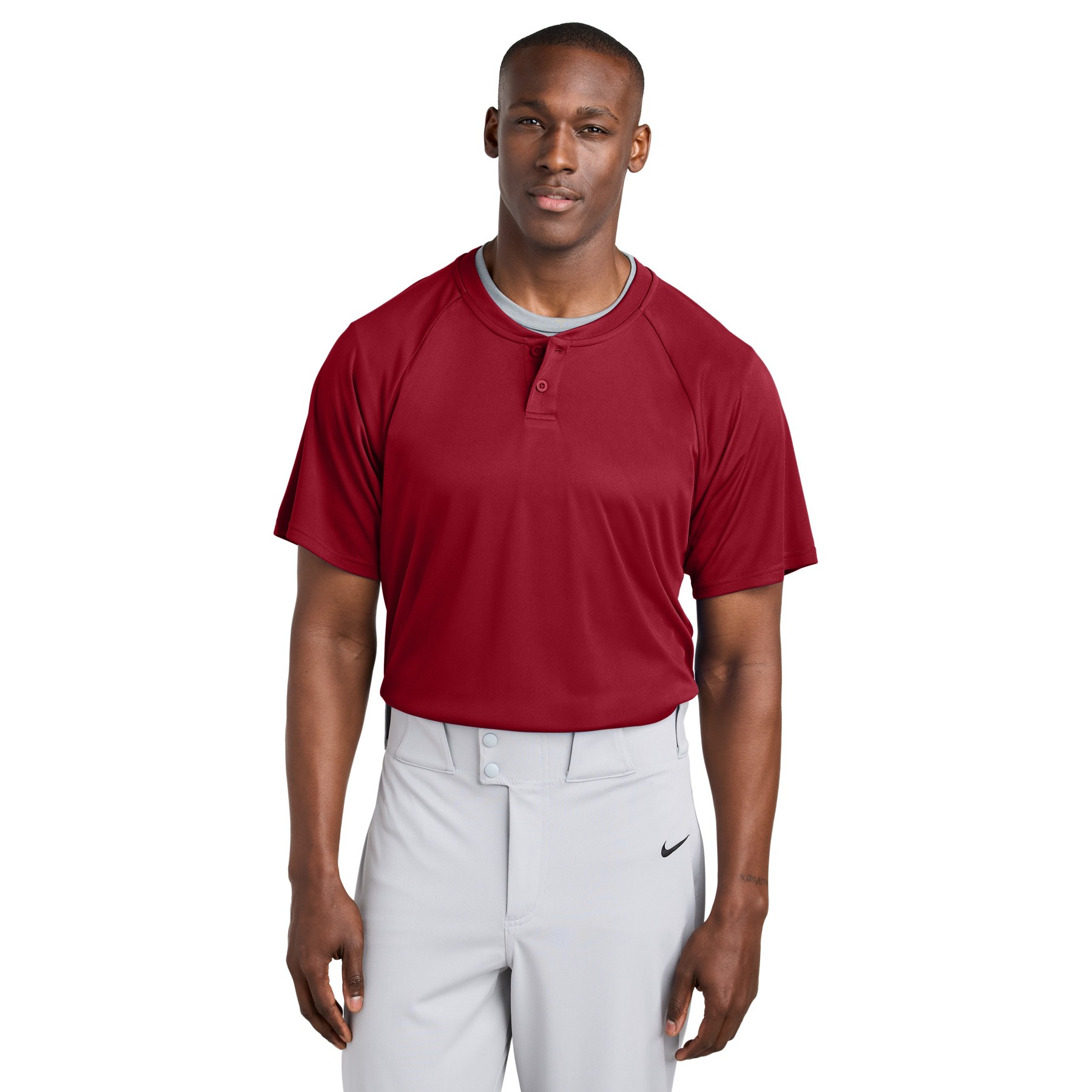 PosiCharge Competitor 2-Button Henley - Thumbnail Image