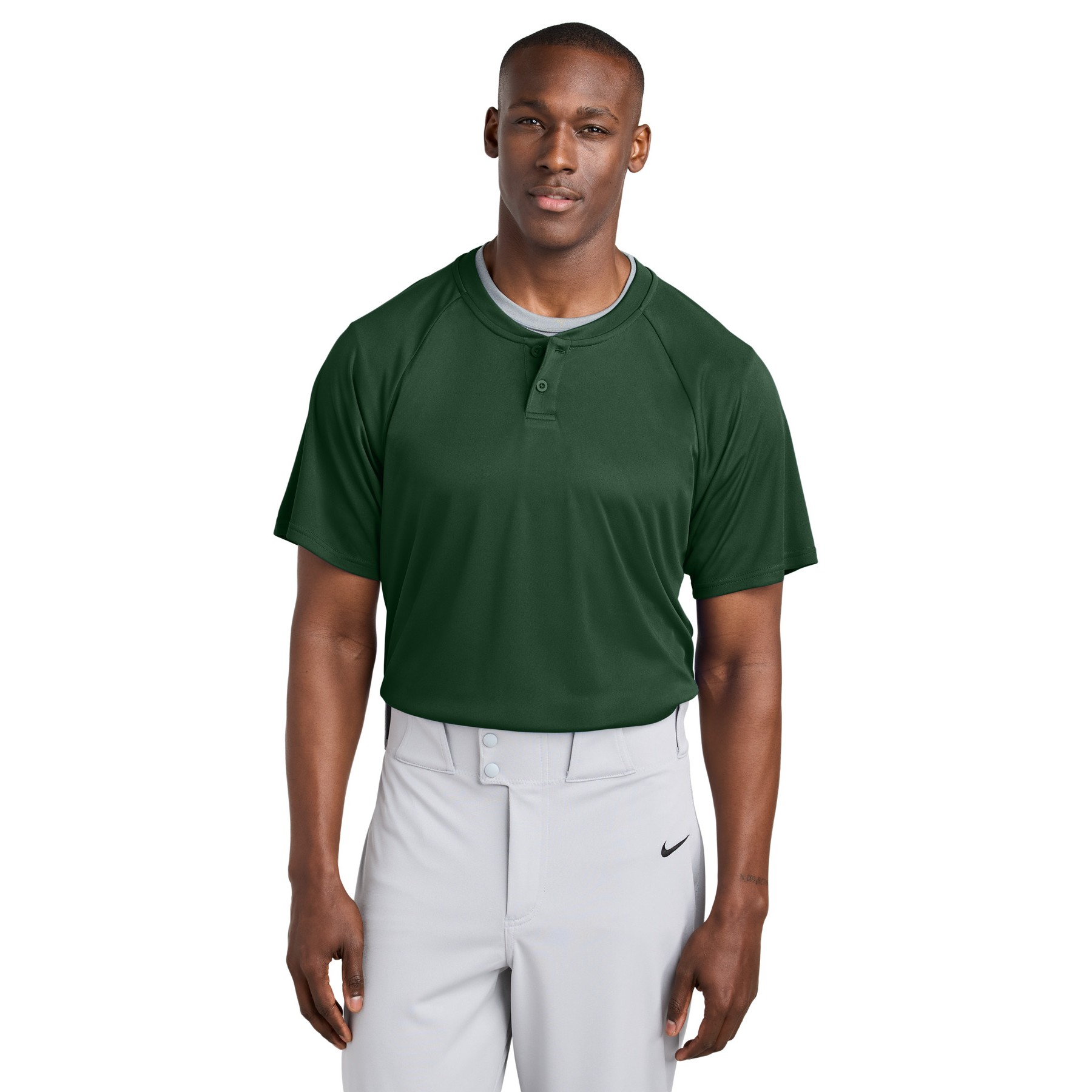PosiCharge Competitor 2-Button Henley - Thumbnail Image